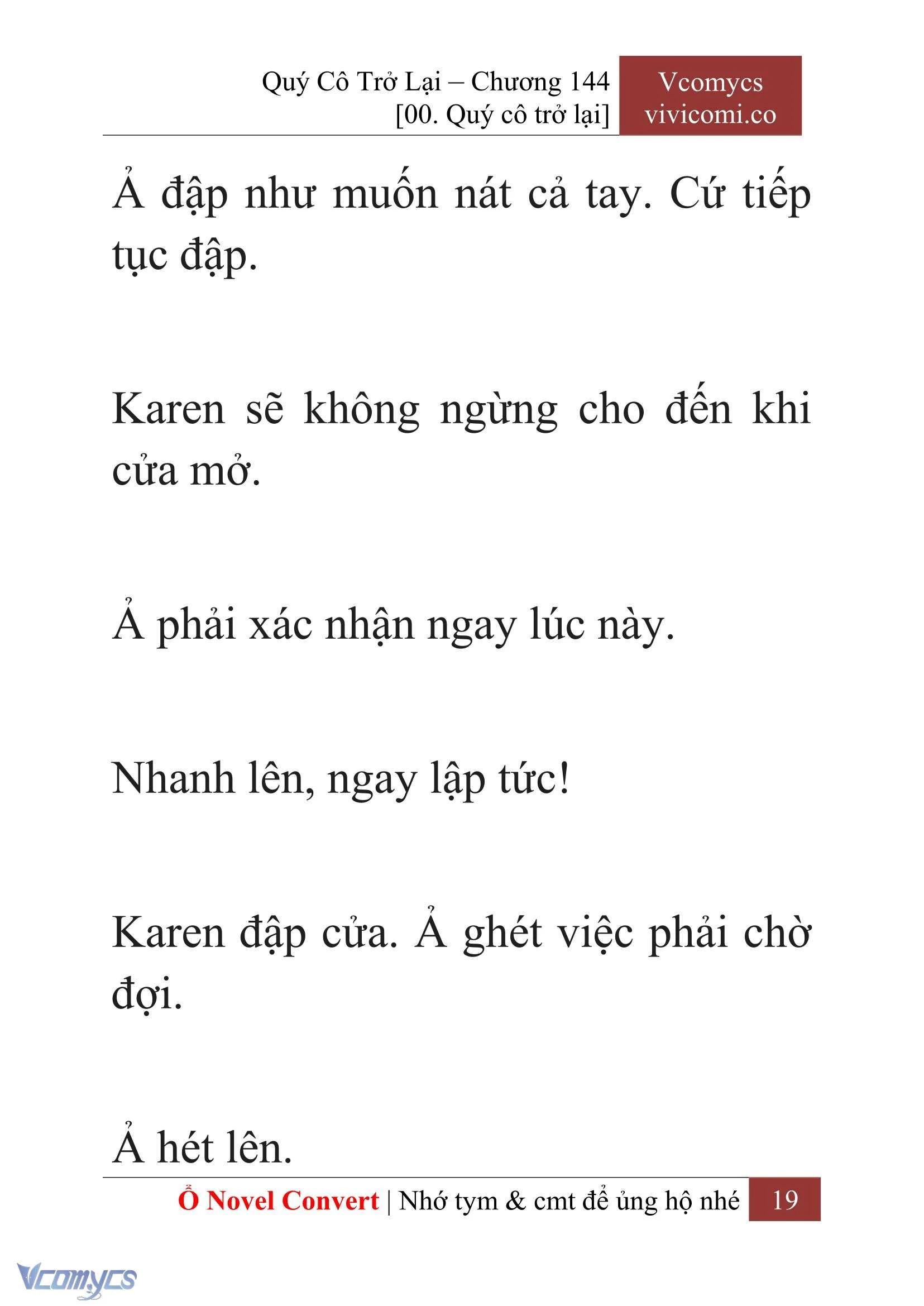 [Novel] Quý Cô Trở Lại Chapter  144 - 21