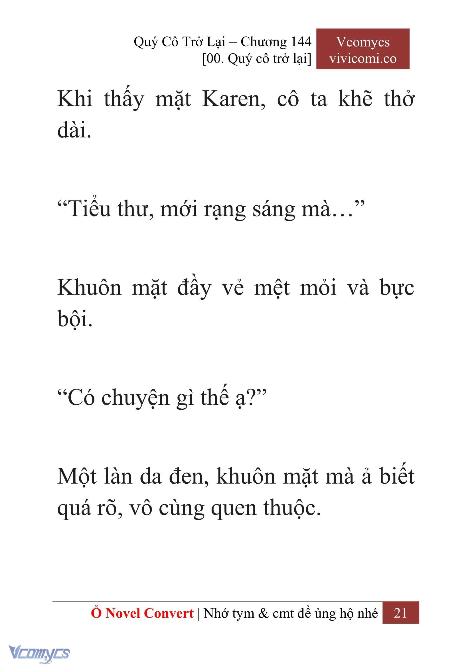[Novel] Quý Cô Trở Lại Chapter  144 - 23