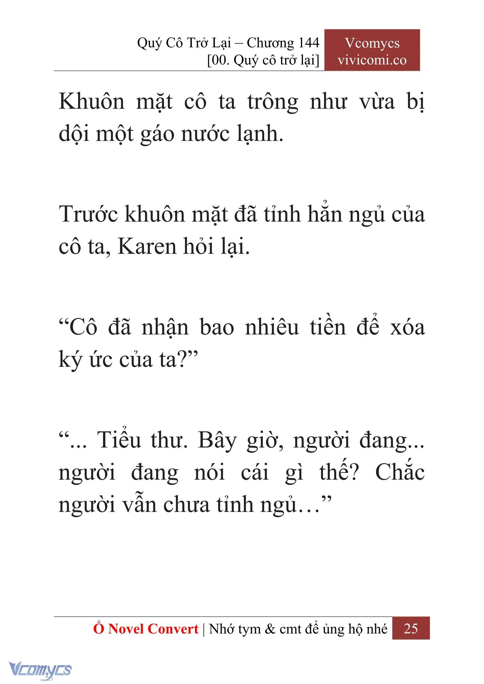 [Novel] Quý Cô Trở Lại Chapter  144 - 27