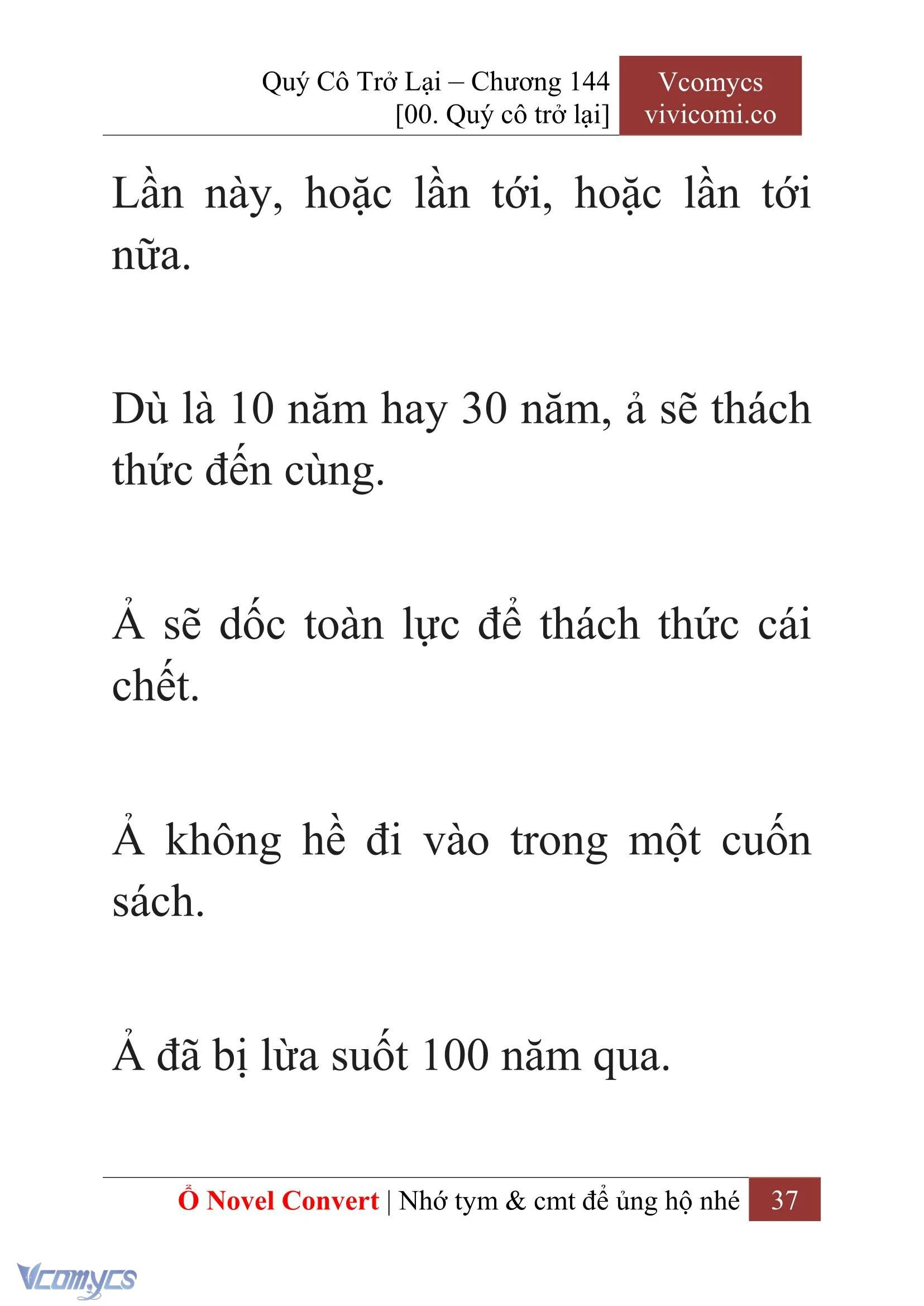 [Novel] Quý Cô Trở Lại Chapter  144 - 39