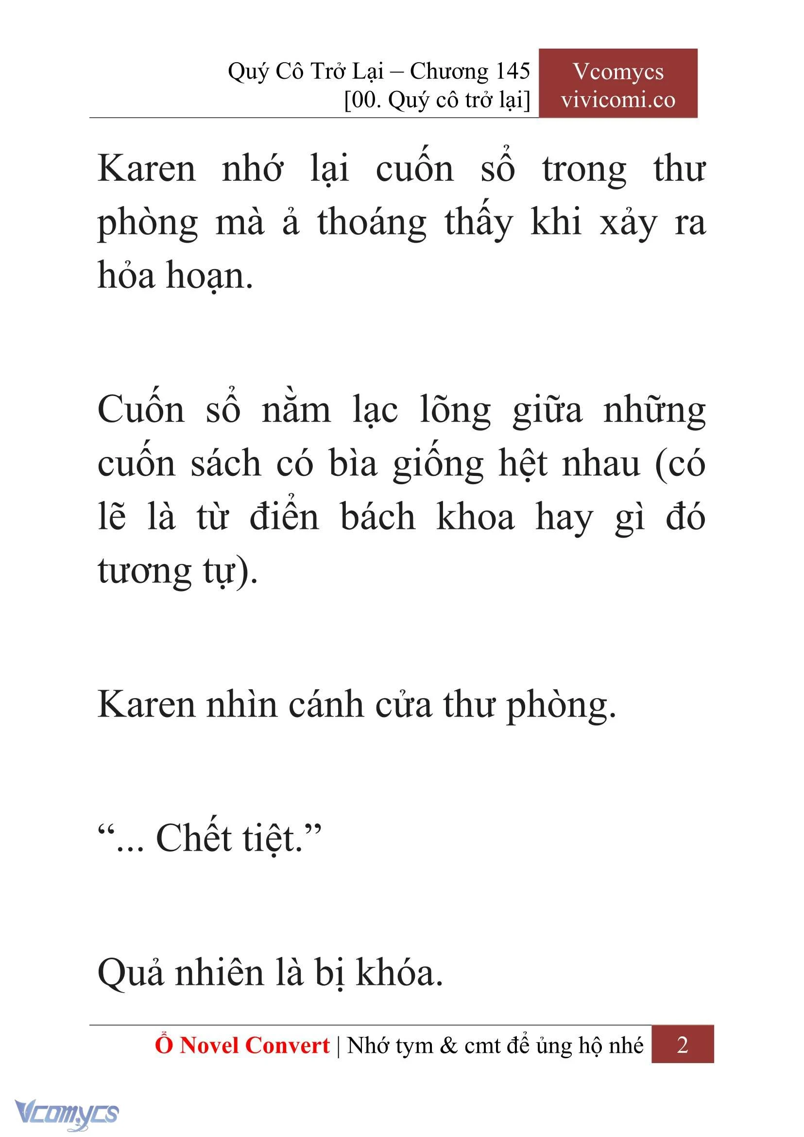[Novel] Quý Cô Trở Lại Chapter  145 - 4