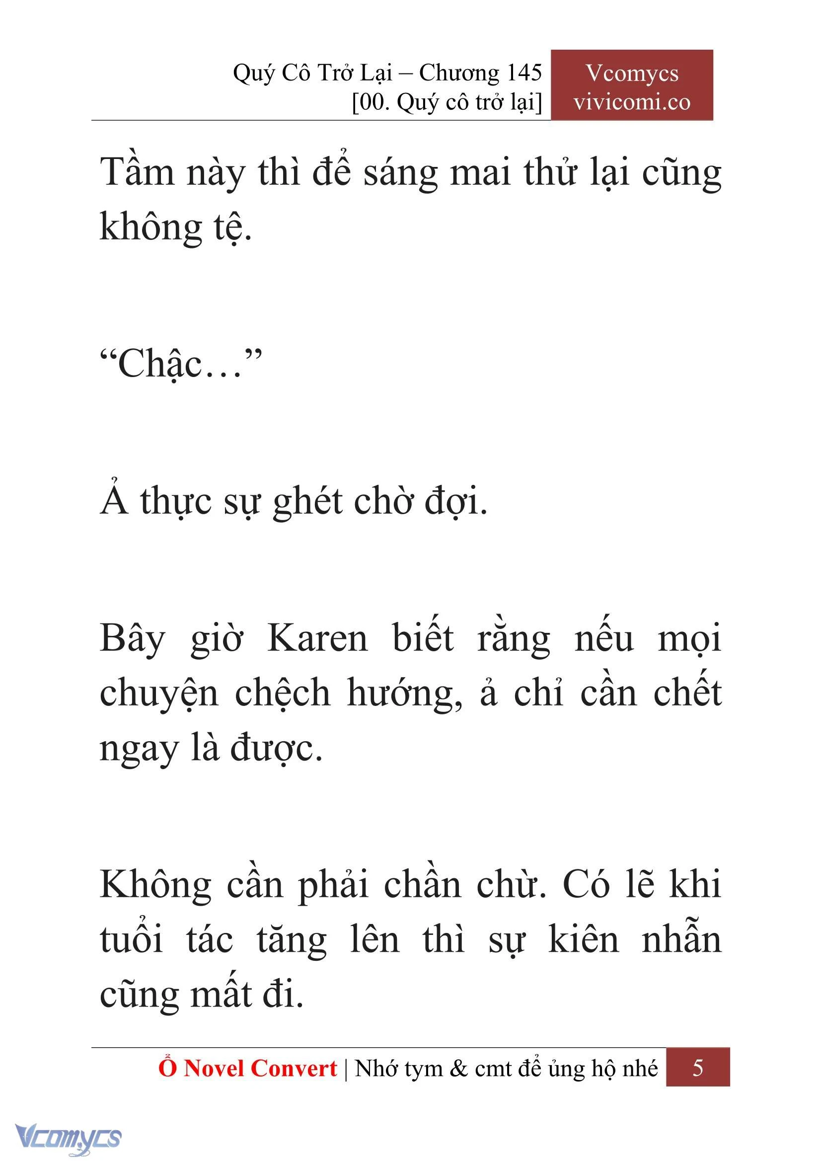 [Novel] Quý Cô Trở Lại Chapter  145 - 7