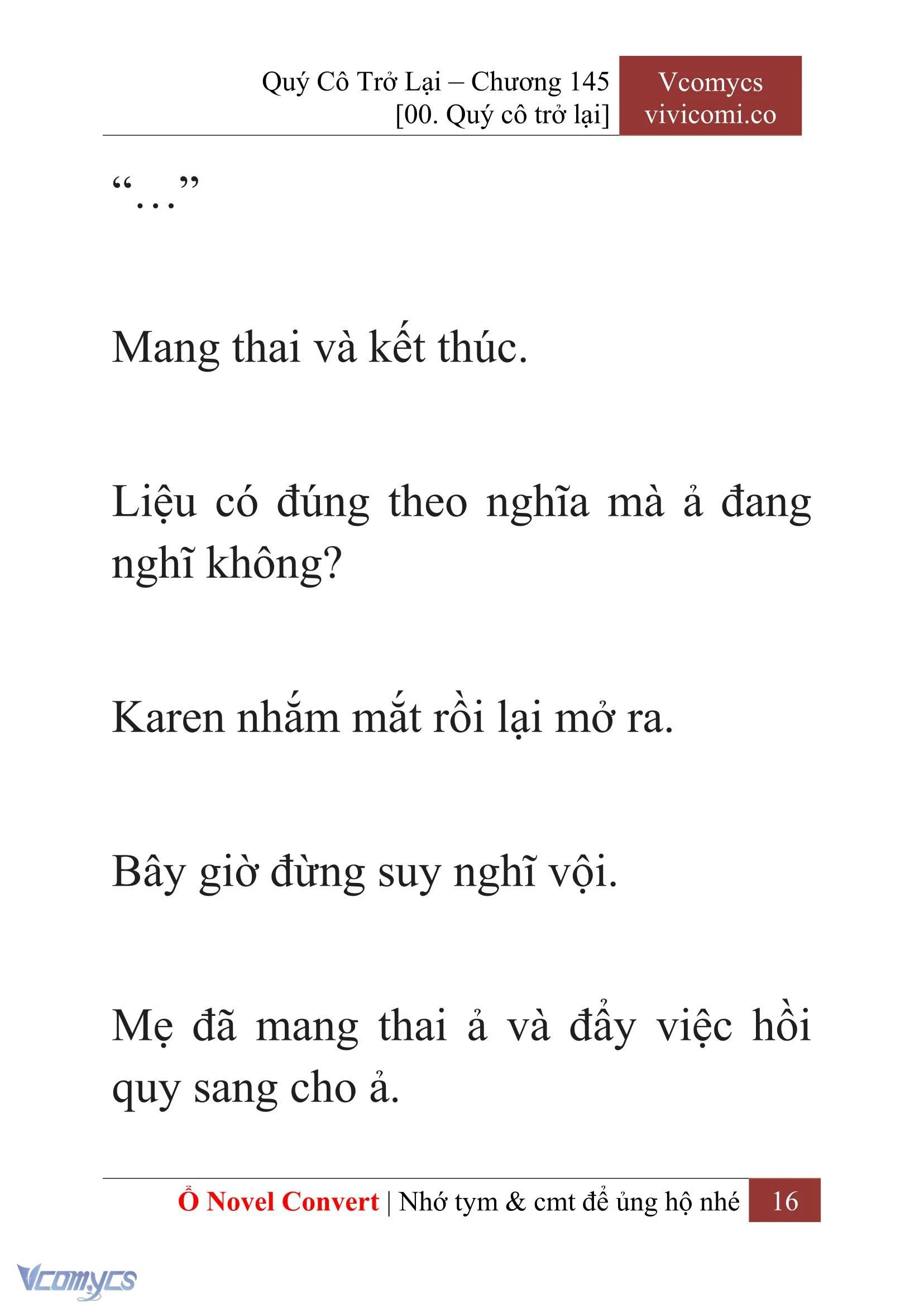 [Novel] Quý Cô Trở Lại Chapter  145 - 18