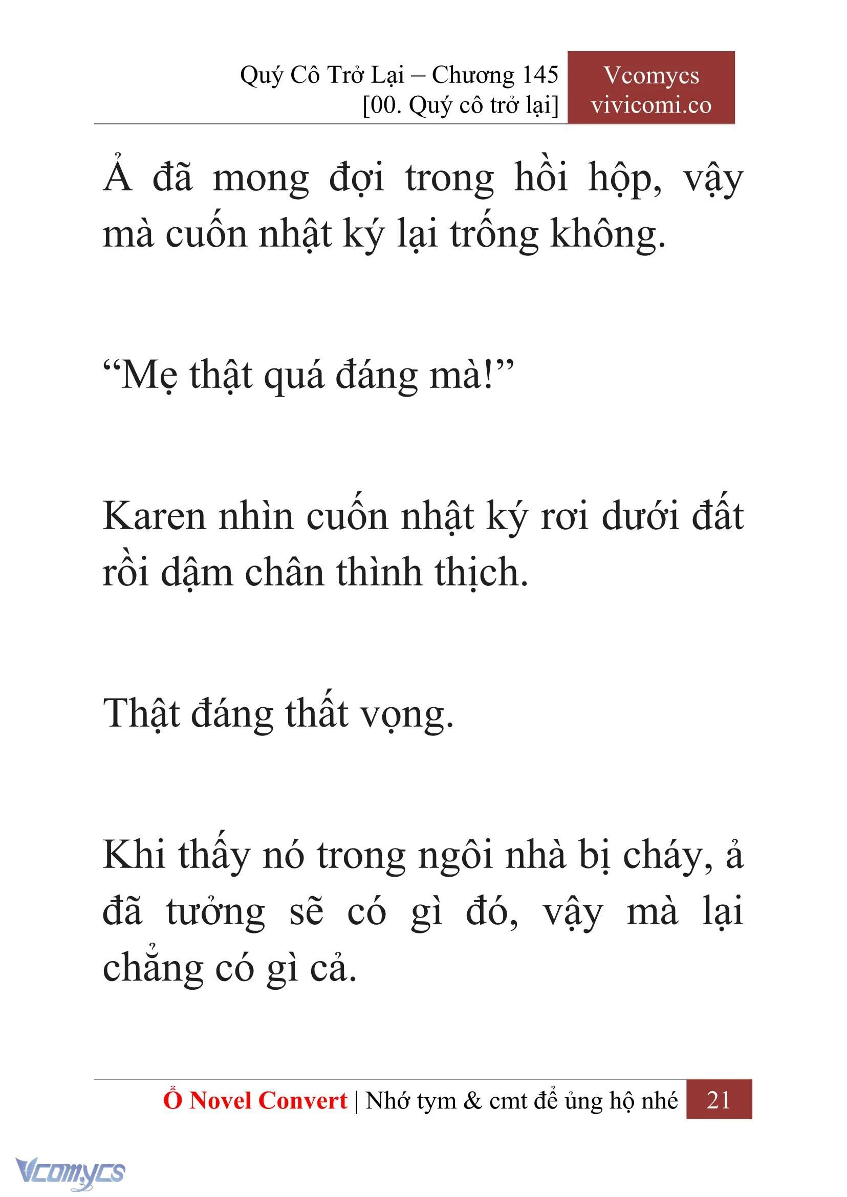 [Novel] Quý Cô Trở Lại Chapter  145 - 23
