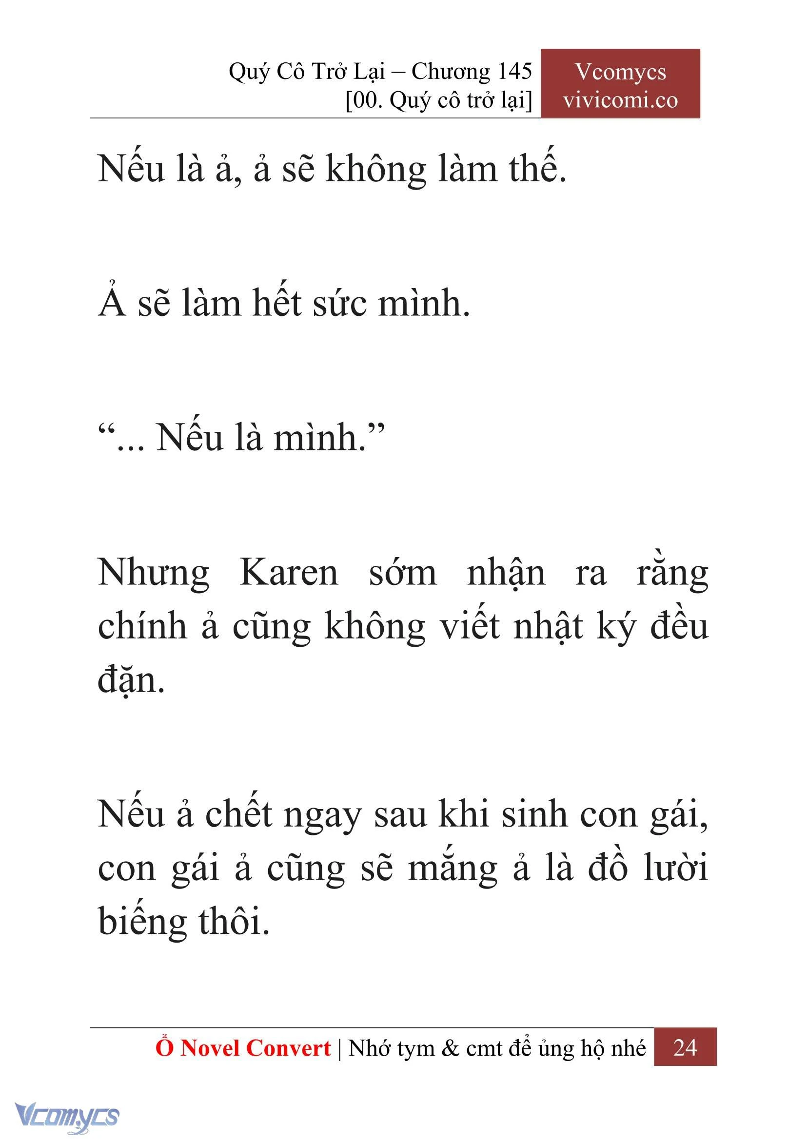 [Novel] Quý Cô Trở Lại Chapter  145 - 26