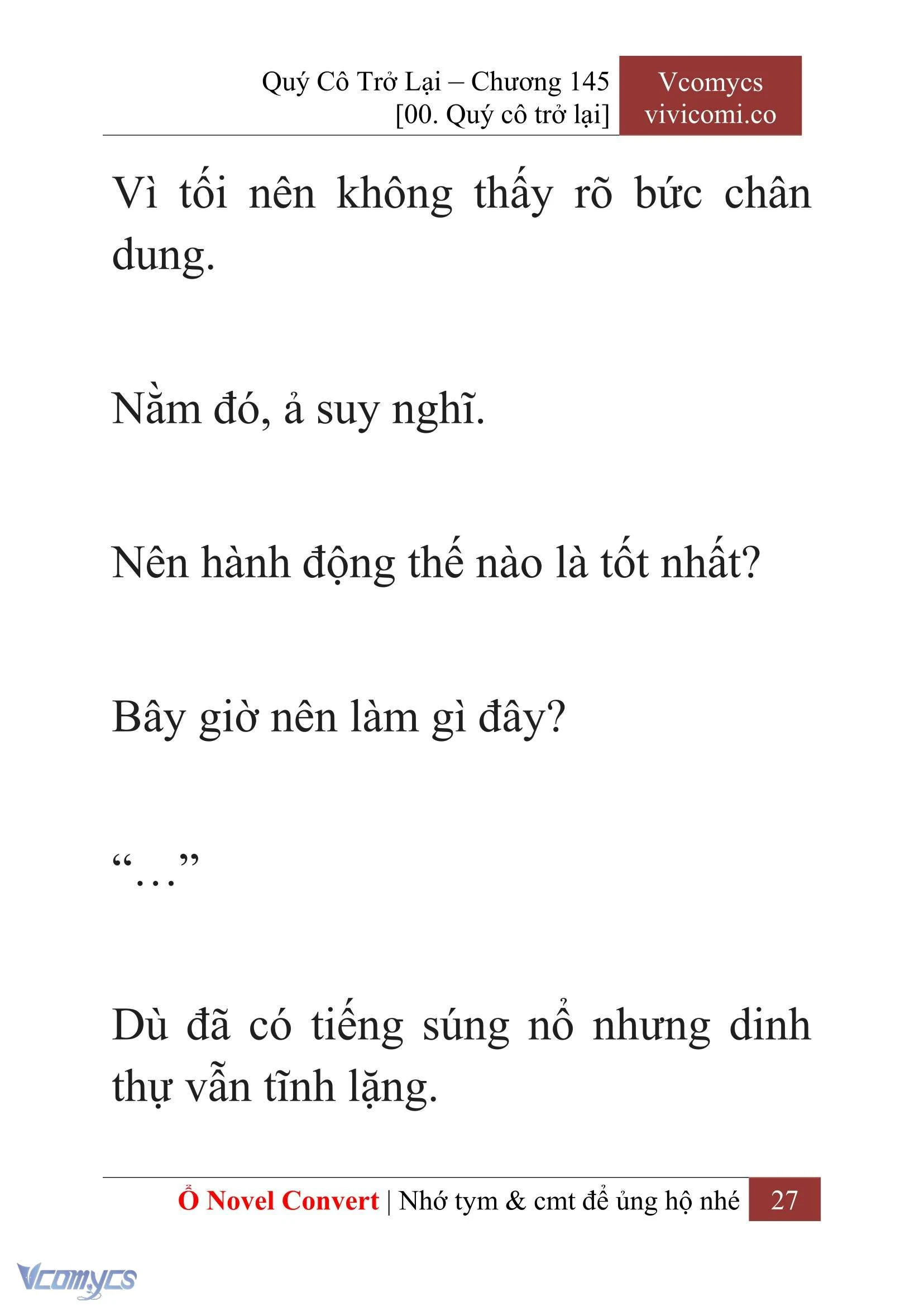 [Novel] Quý Cô Trở Lại Chapter  145 - 29