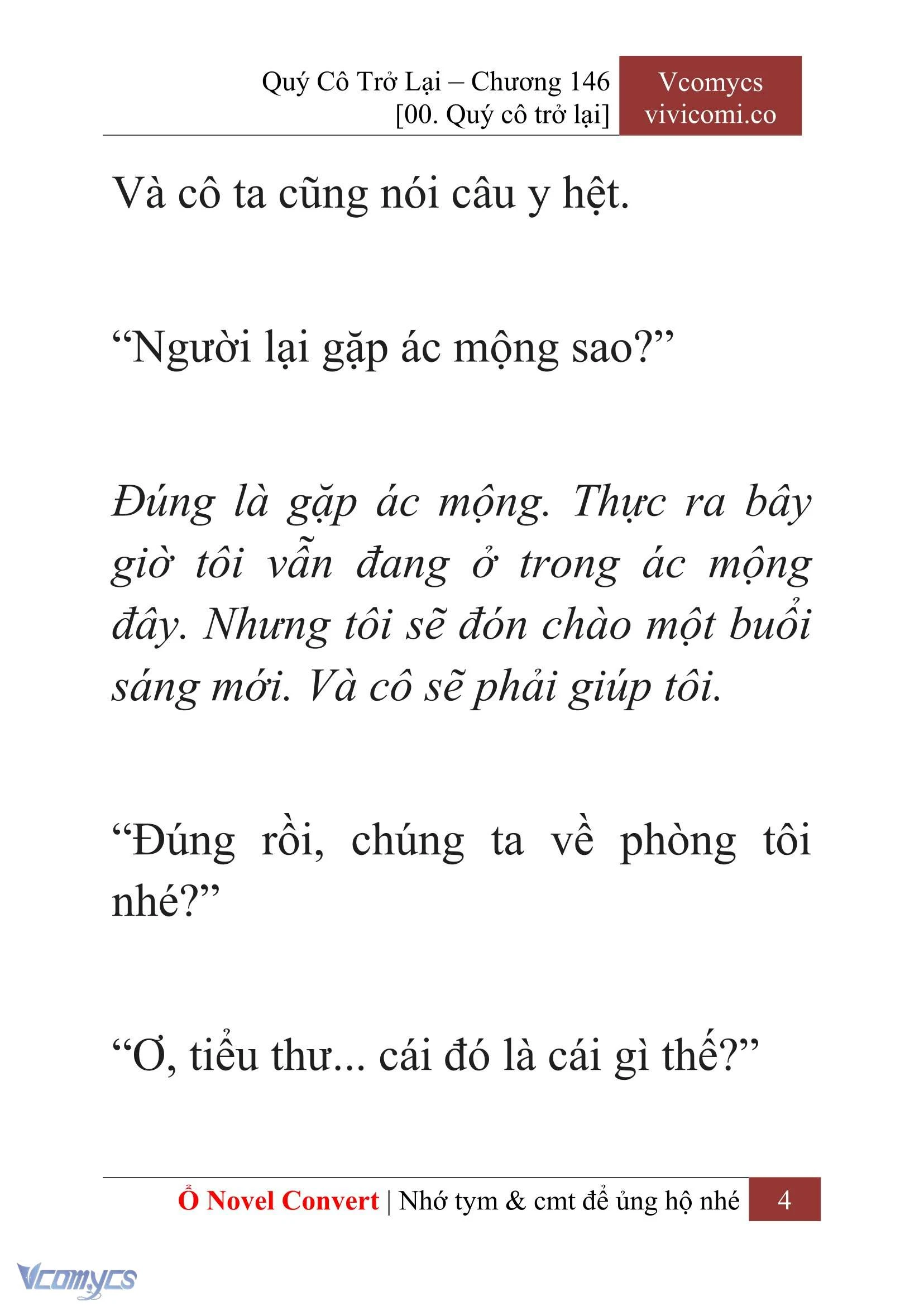 [Novel] Quý Cô Trở Lại Chapter  146 - 6