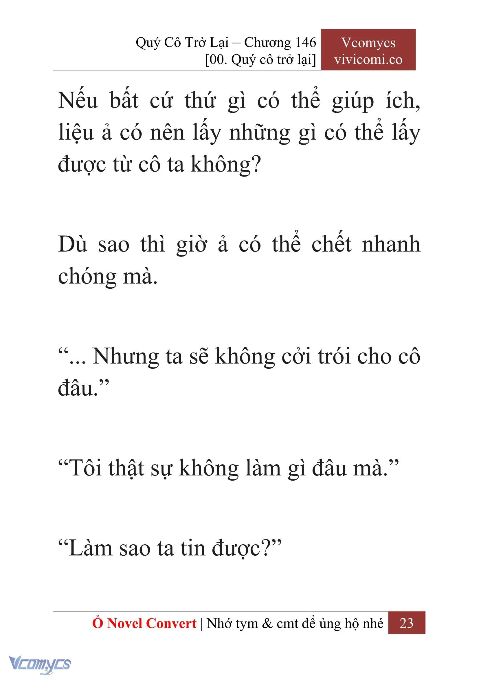 [Novel] Quý Cô Trở Lại Chapter  146 - 25