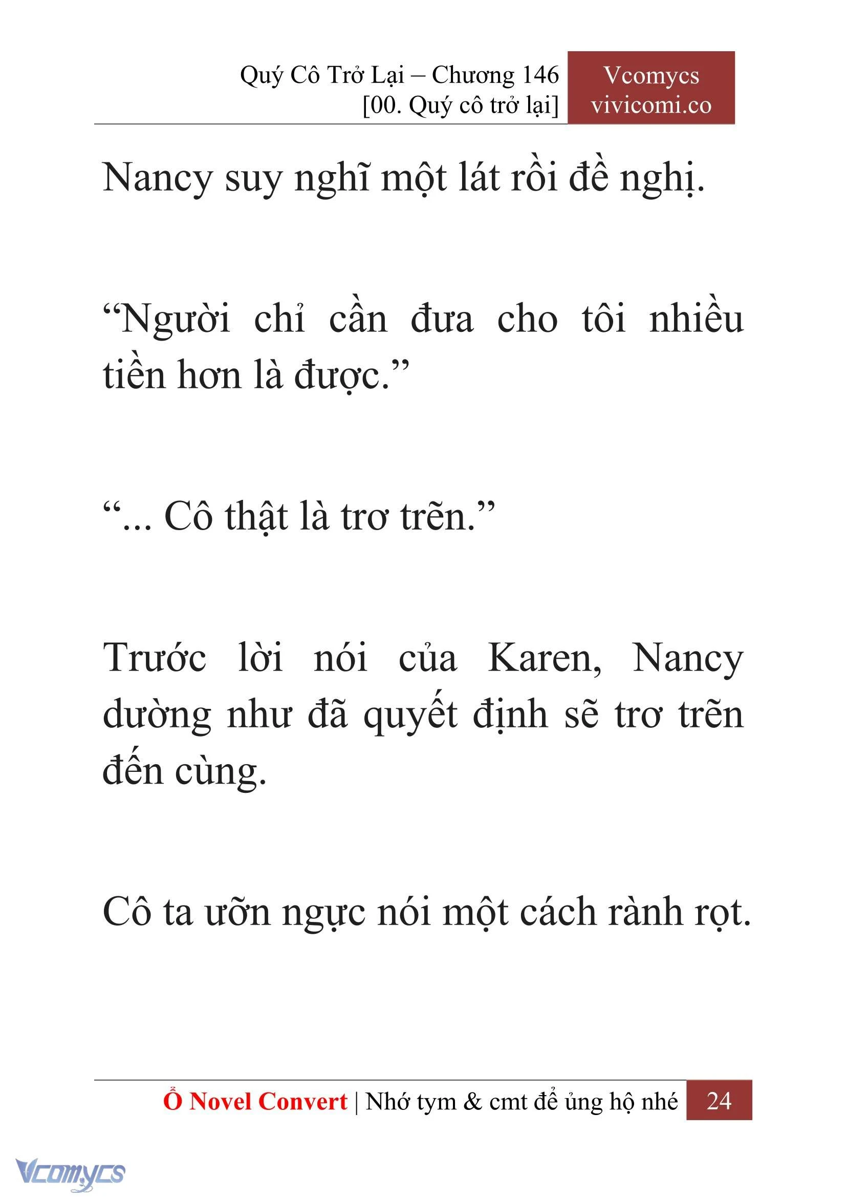 [Novel] Quý Cô Trở Lại Chapter  146 - 26