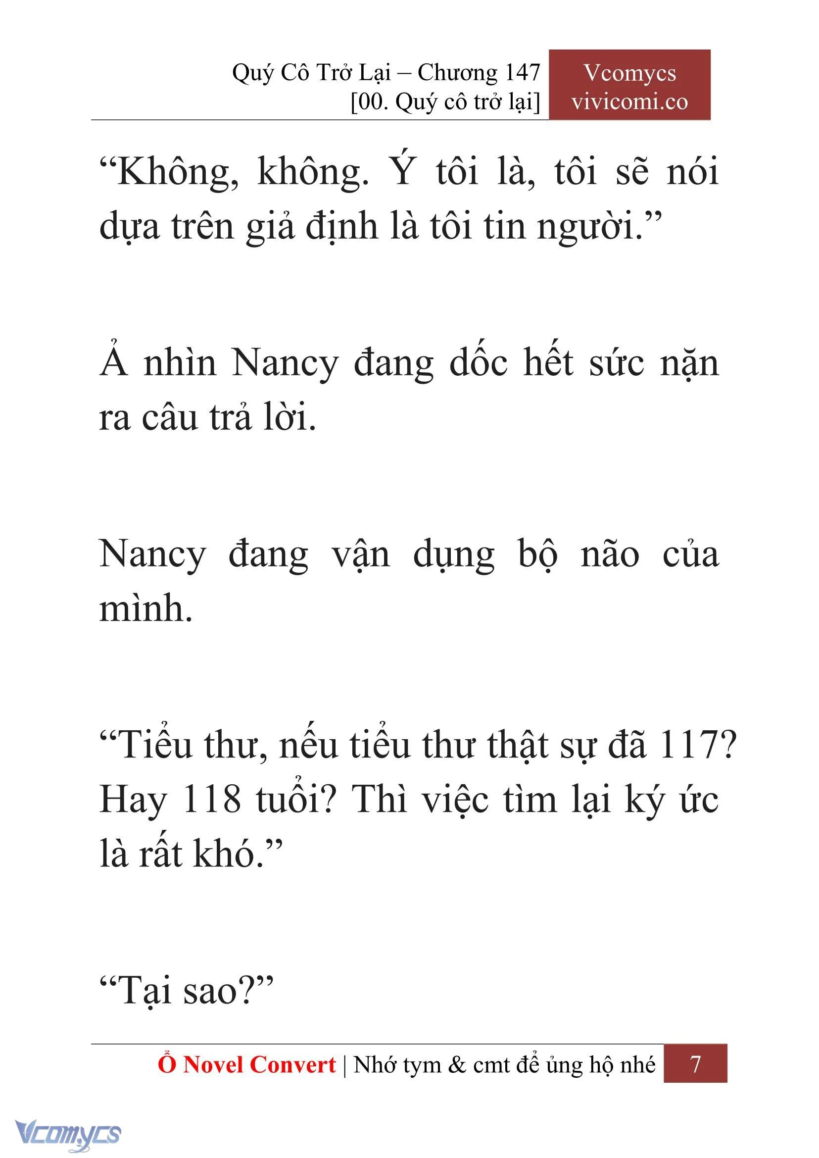 [Novel] Quý Cô Trở Lại Chapter  147 - 9