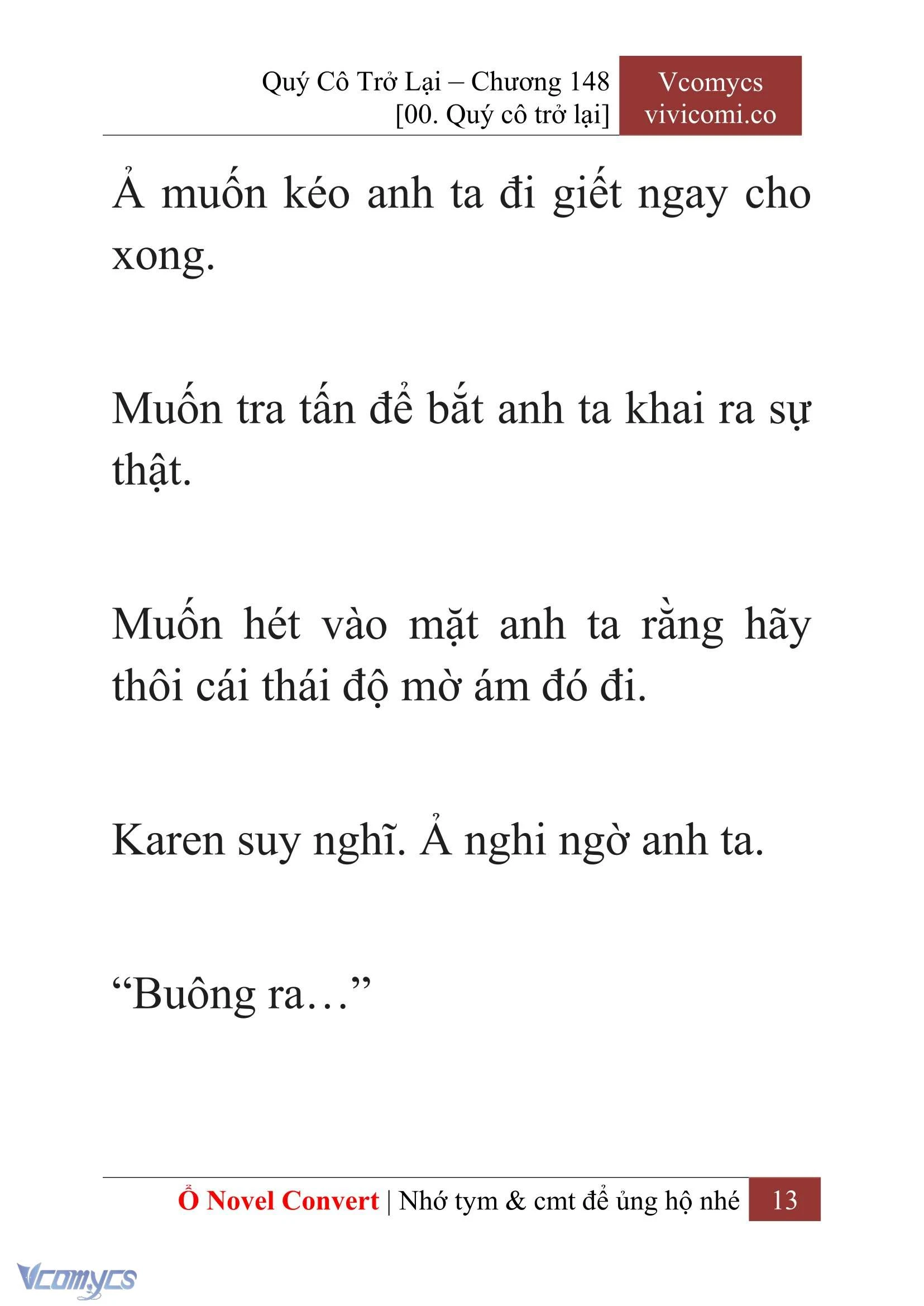 [Novel] Quý Cô Trở Lại Chapter  148 - 15