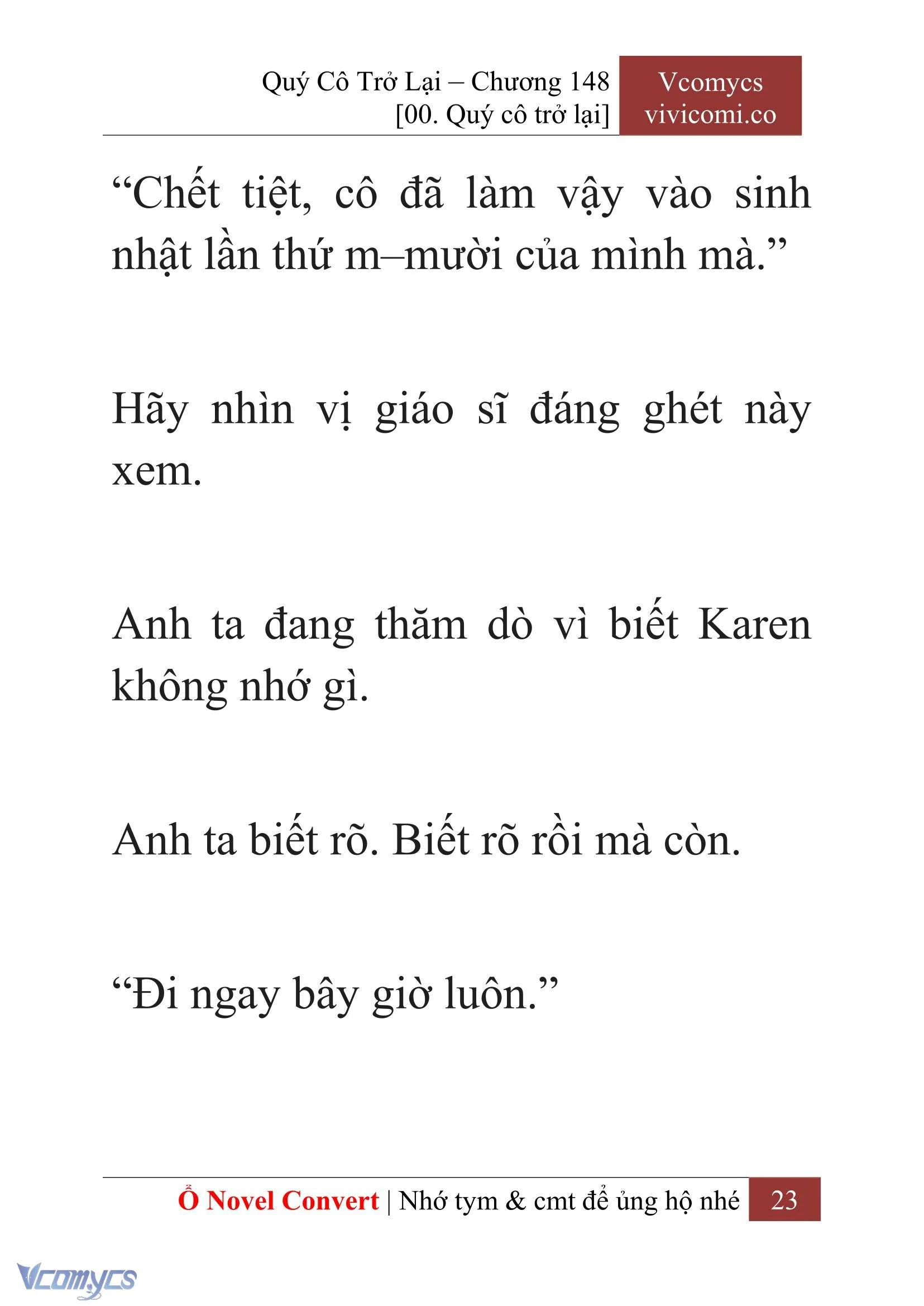 [Novel] Quý Cô Trở Lại Chapter  148 - 25