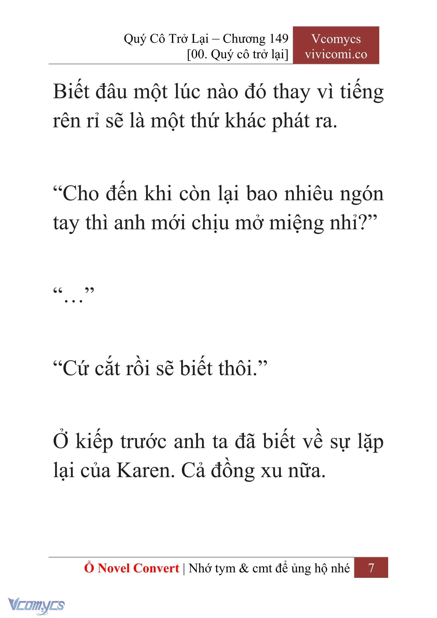 [Novel] Quý Cô Trở Lại Chapter  149 - 9