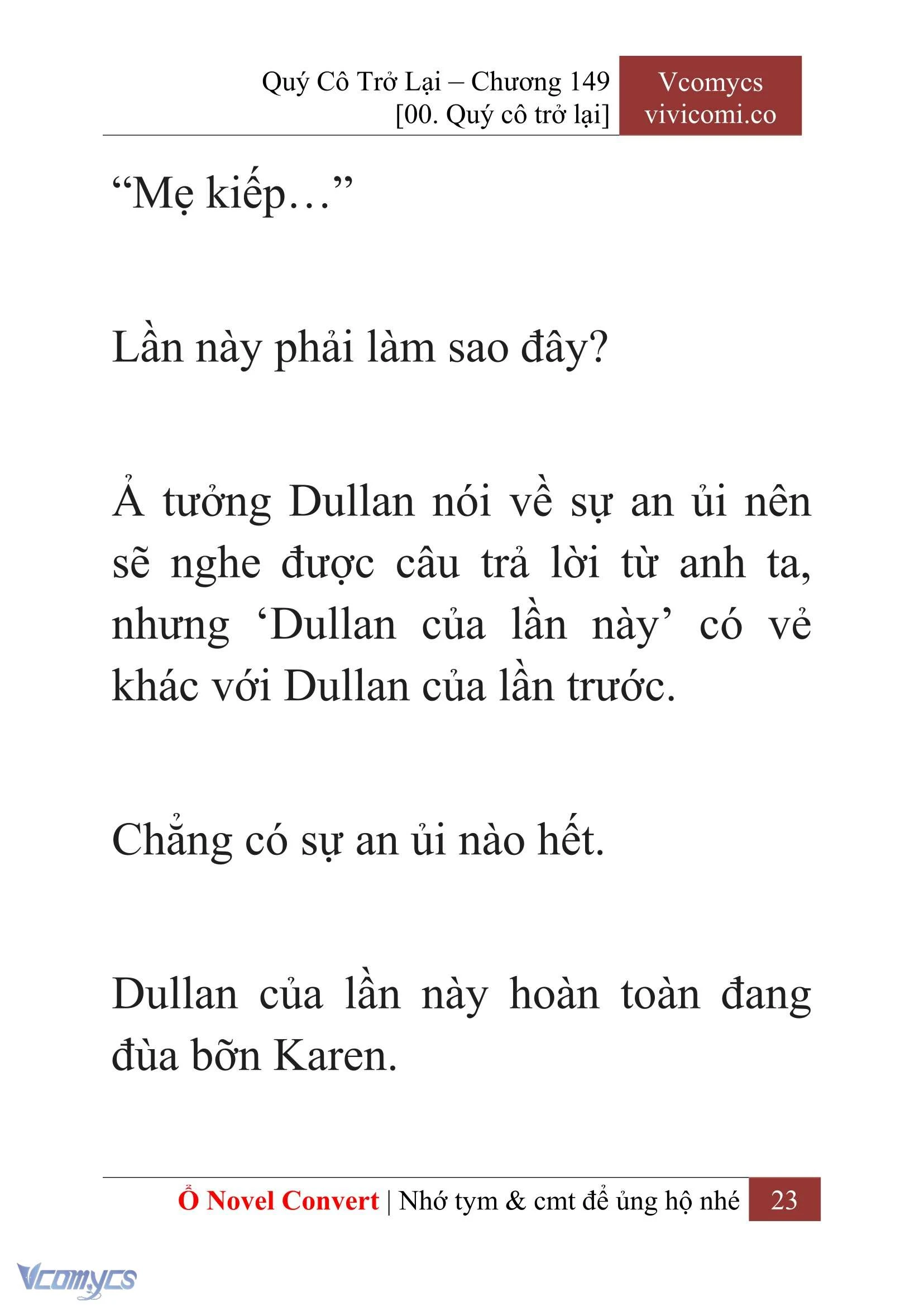 [Novel] Quý Cô Trở Lại Chapter  149 - 25