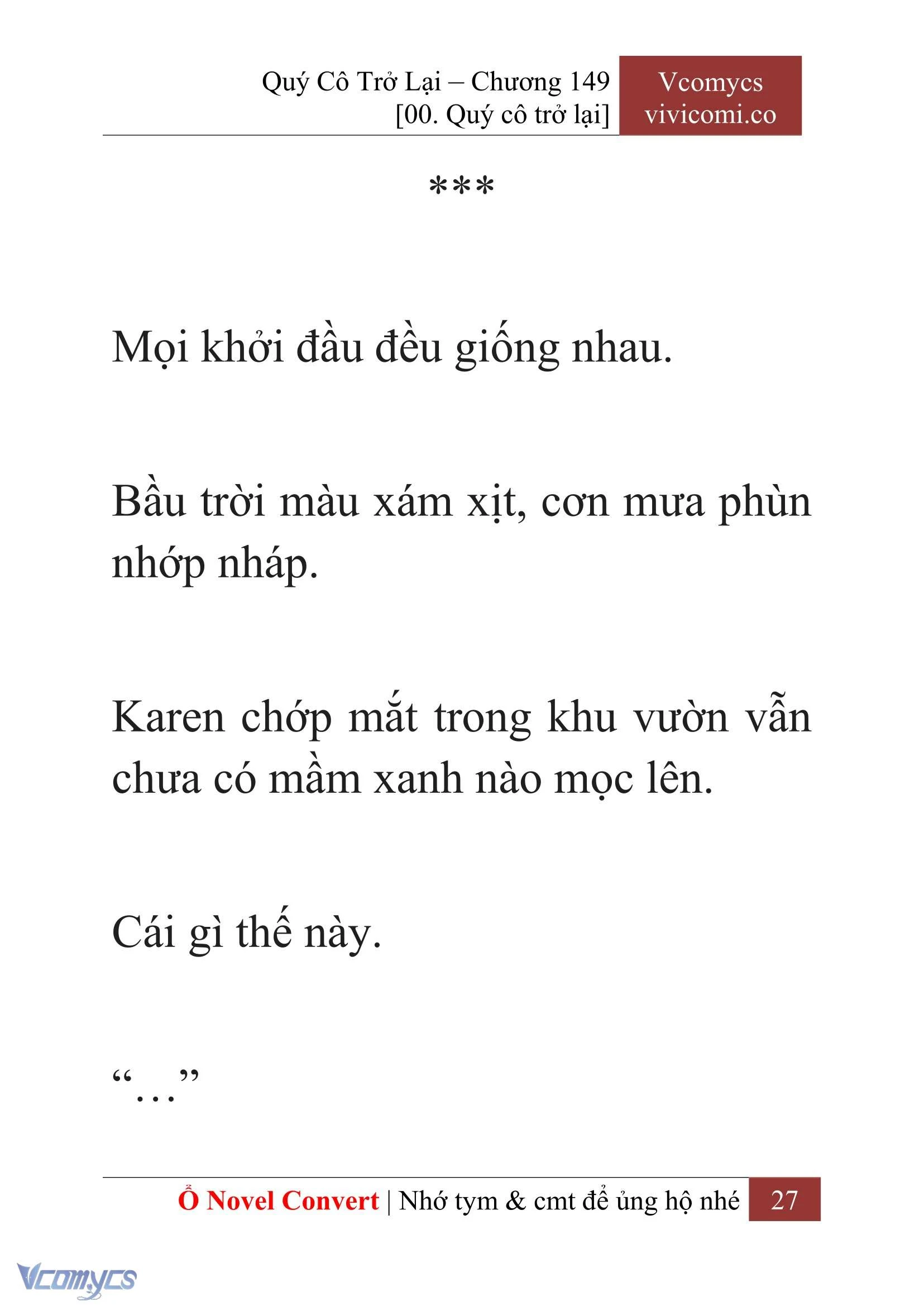 [Novel] Quý Cô Trở Lại Chapter  149 - 29