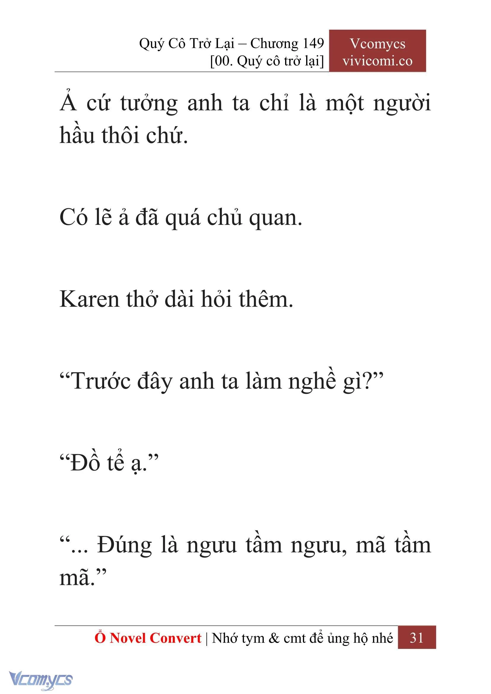[Novel] Quý Cô Trở Lại Chapter  149 - 33