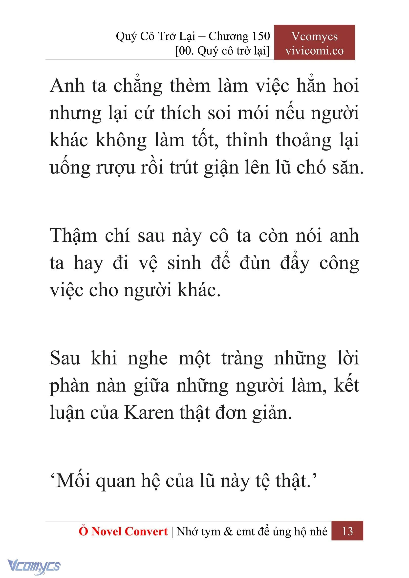 [Novel] Quý Cô Trở Lại Chapter  150 - 15