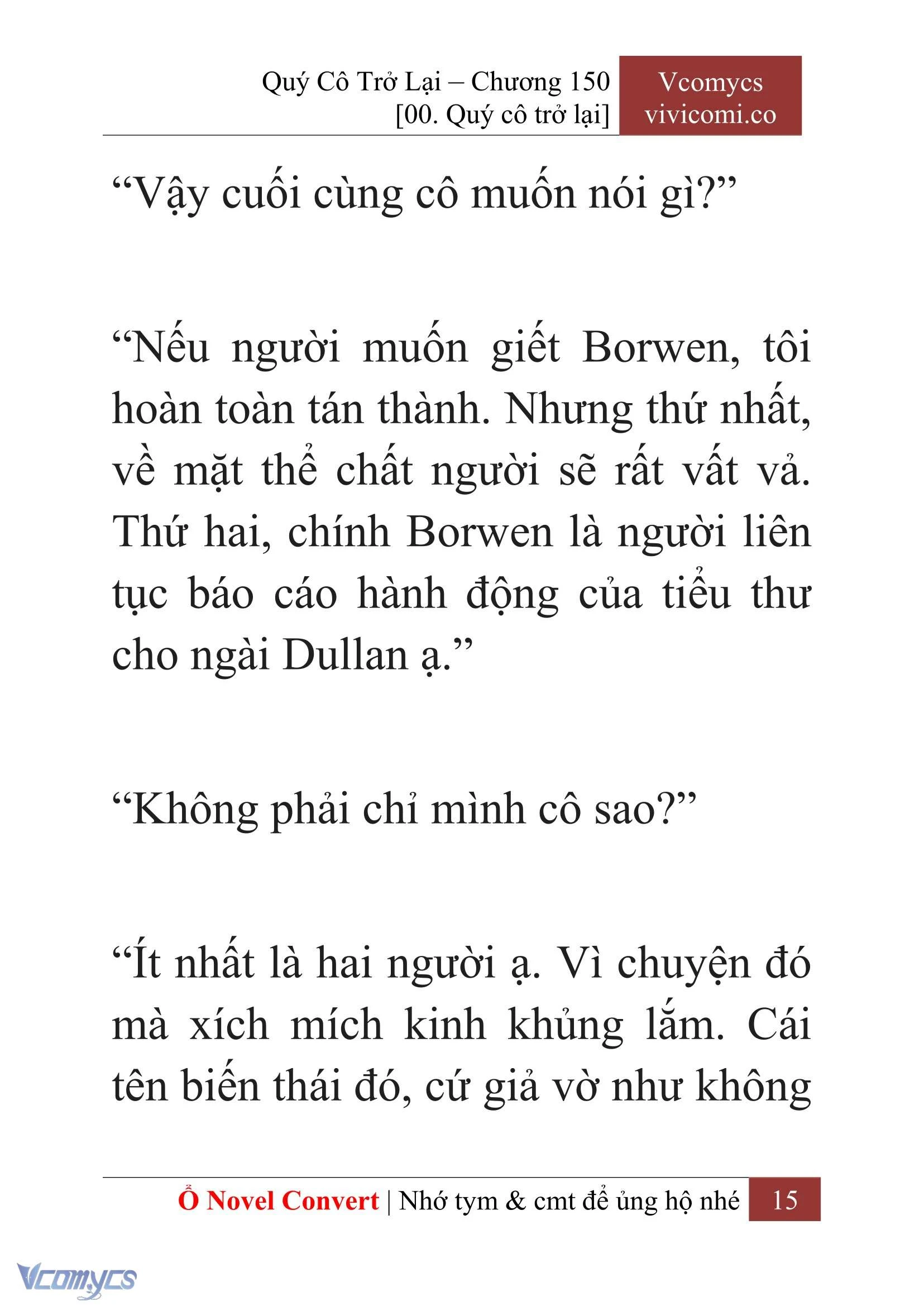 [Novel] Quý Cô Trở Lại Chapter  150 - 17
