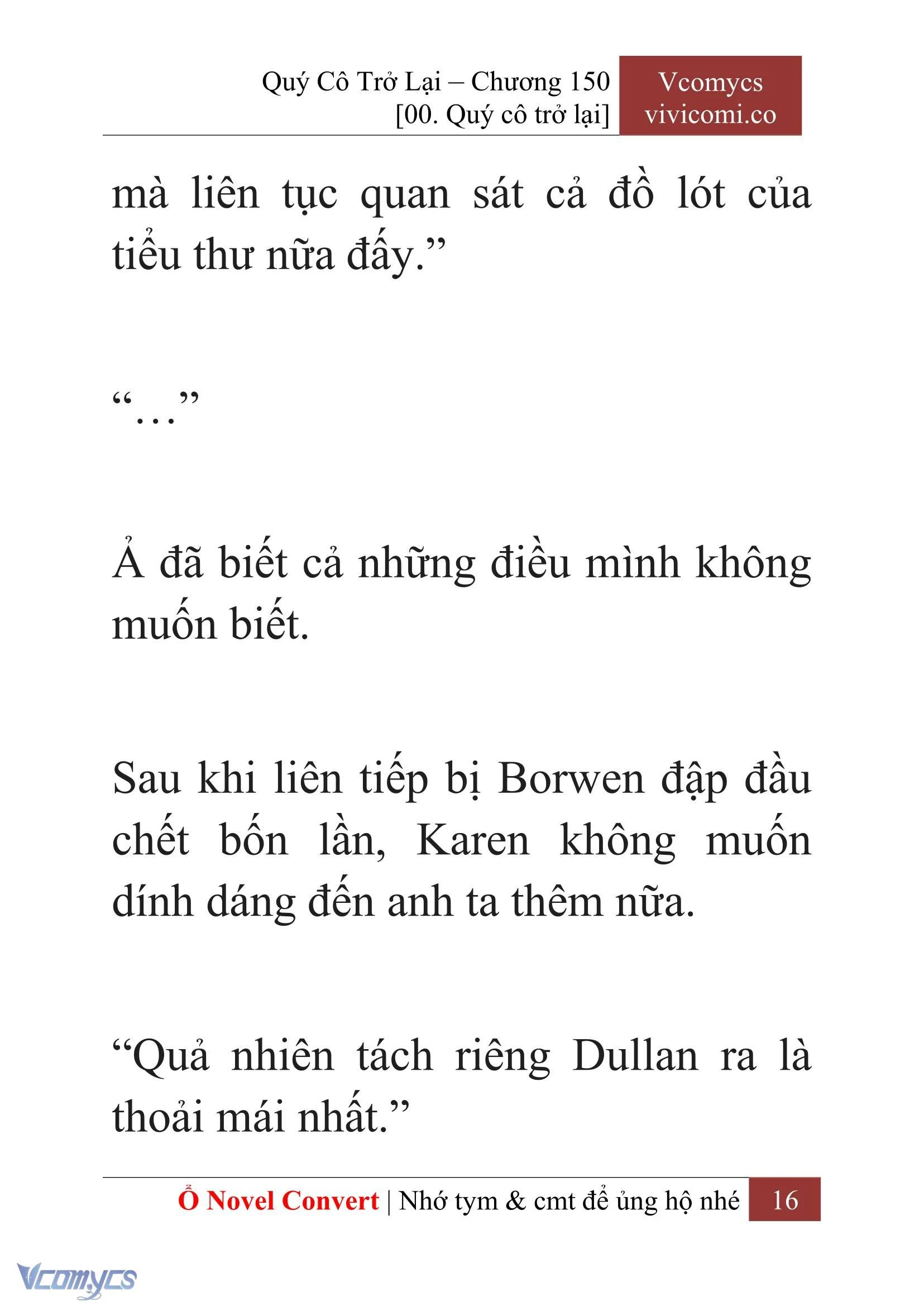 [Novel] Quý Cô Trở Lại Chapter  150 - 18