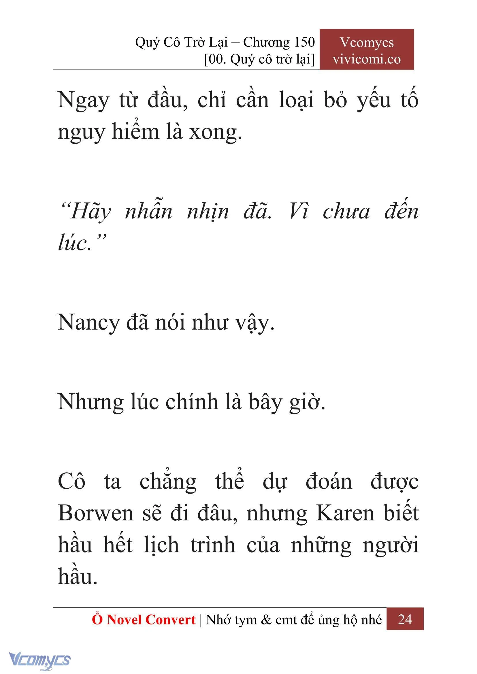 [Novel] Quý Cô Trở Lại Chapter  150 - 26