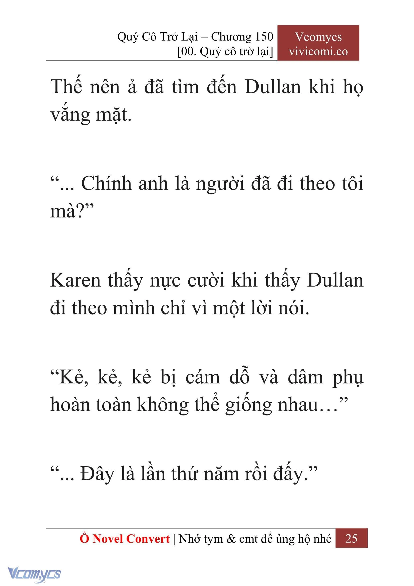 [Novel] Quý Cô Trở Lại Chapter  150 - 27