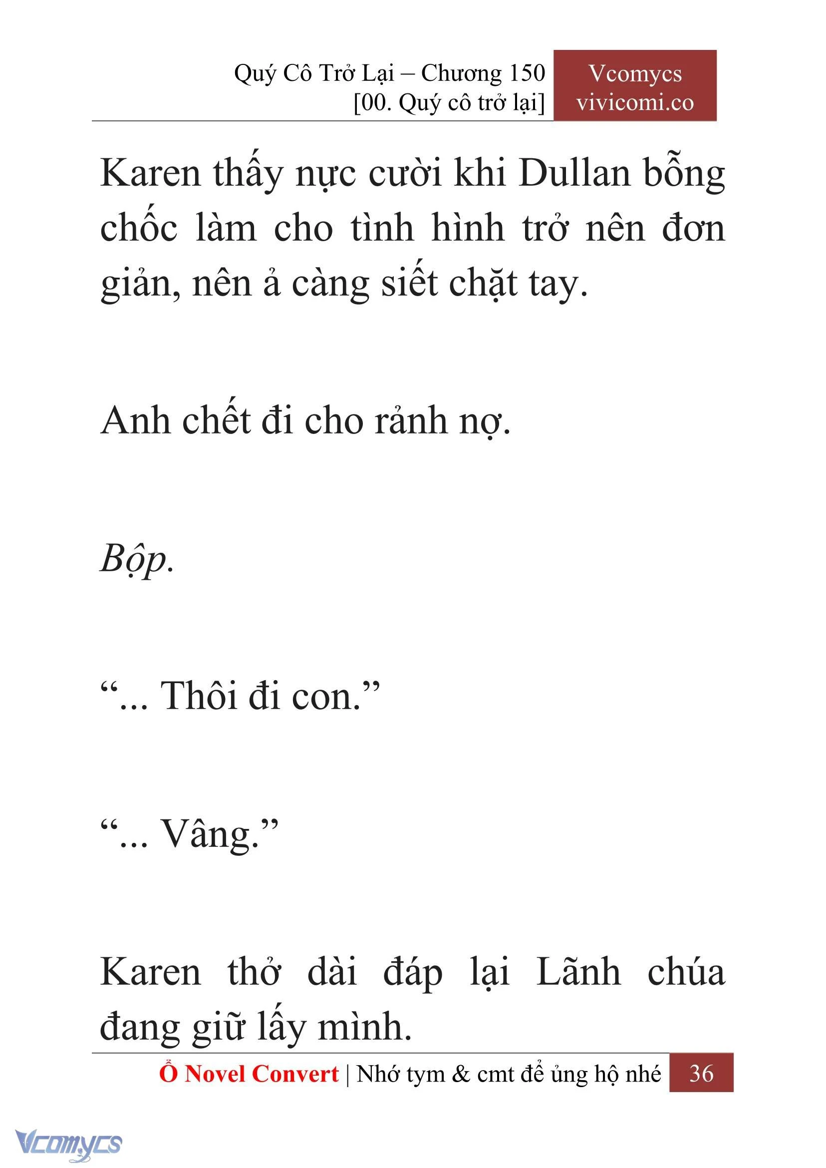 [Novel] Quý Cô Trở Lại Chapter  150 - 38