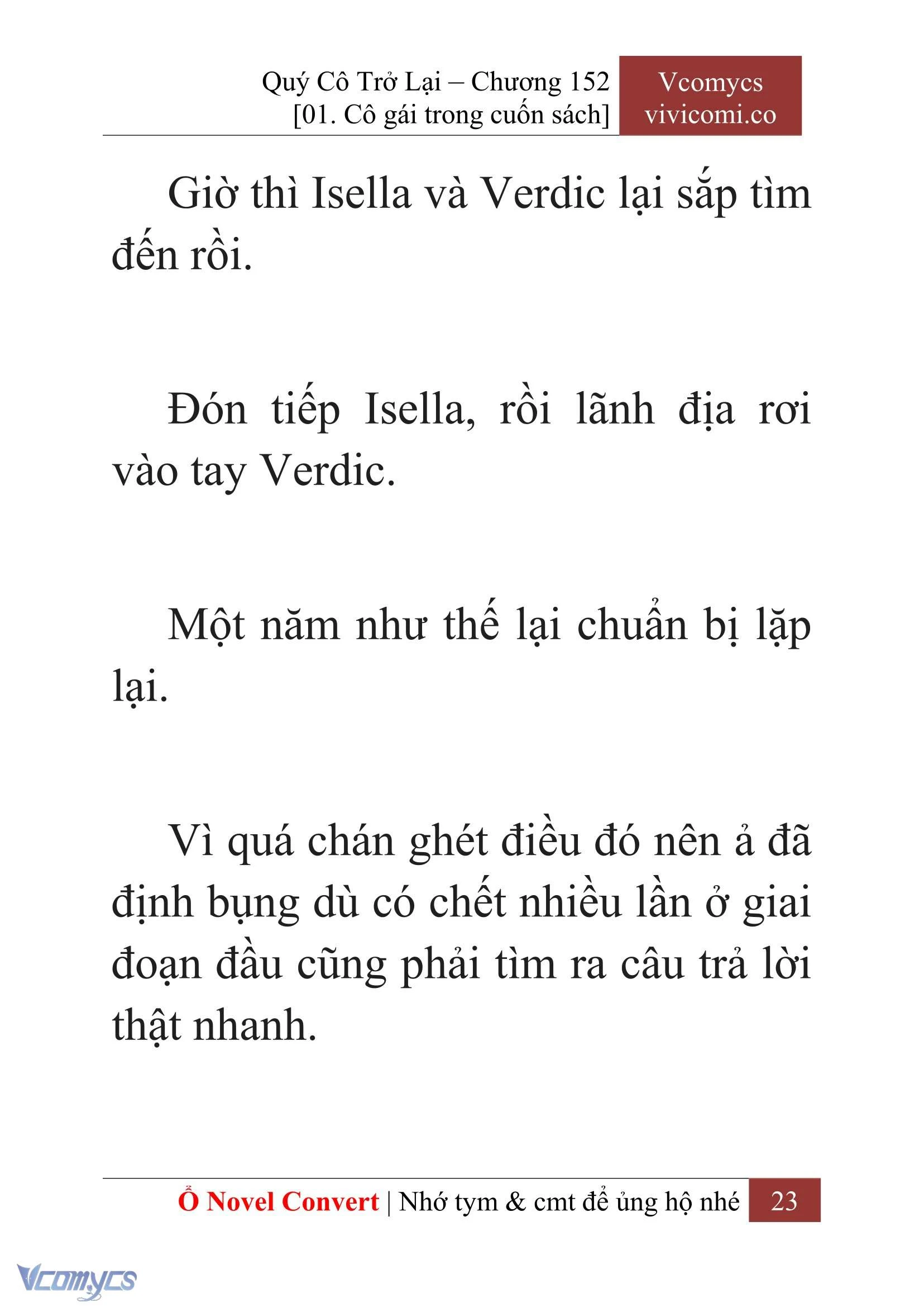 [Novel] Quý Cô Trở Lại Chapter  152 - 25