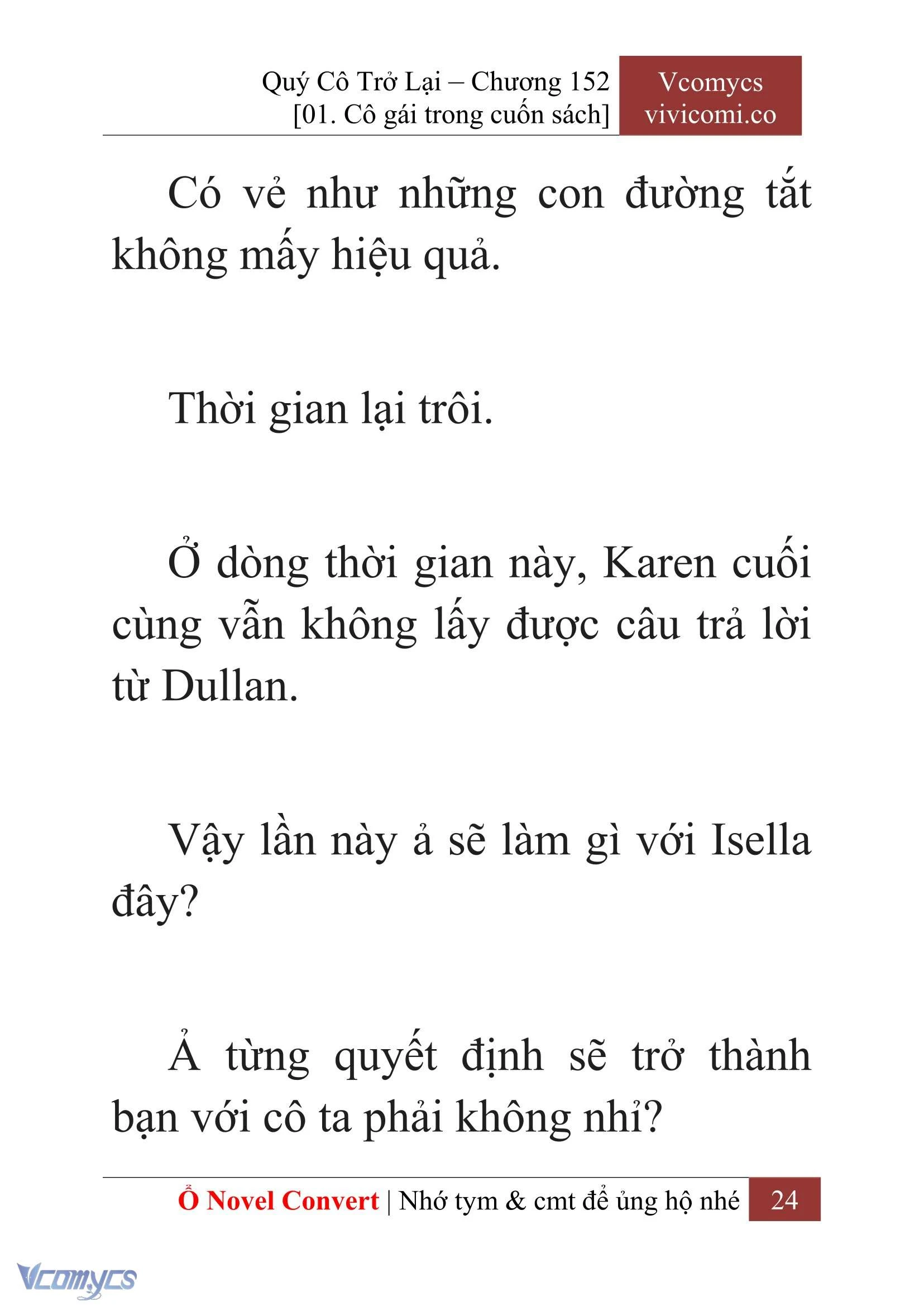 [Novel] Quý Cô Trở Lại Chapter  152 - 26