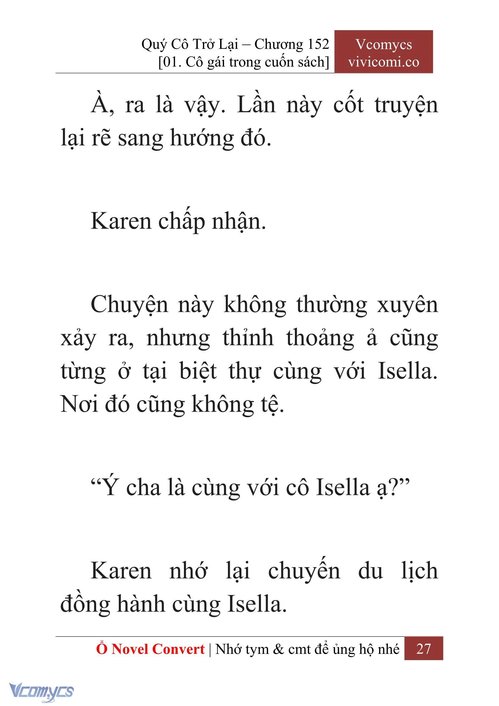 [Novel] Quý Cô Trở Lại Chapter  152 - 29