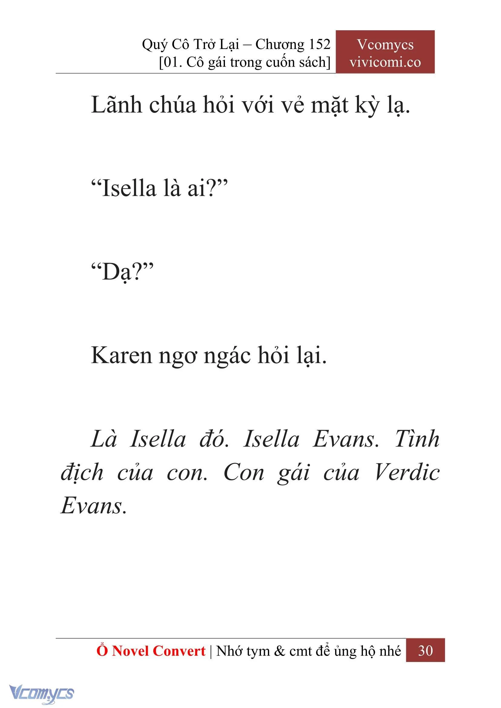 [Novel] Quý Cô Trở Lại Chapter  152 - 32