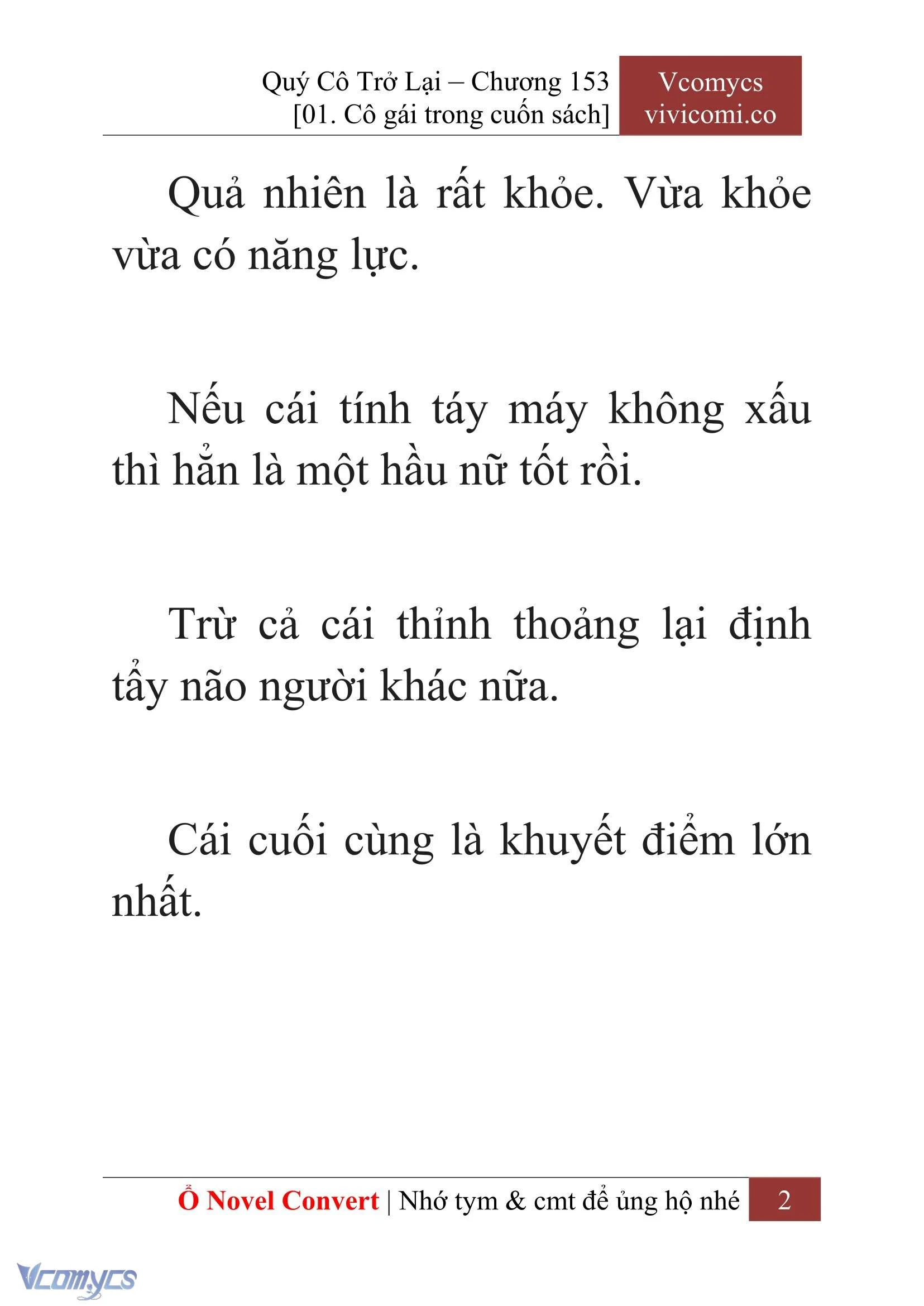 [Novel] Quý Cô Trở Lại Chapter  153 - 4