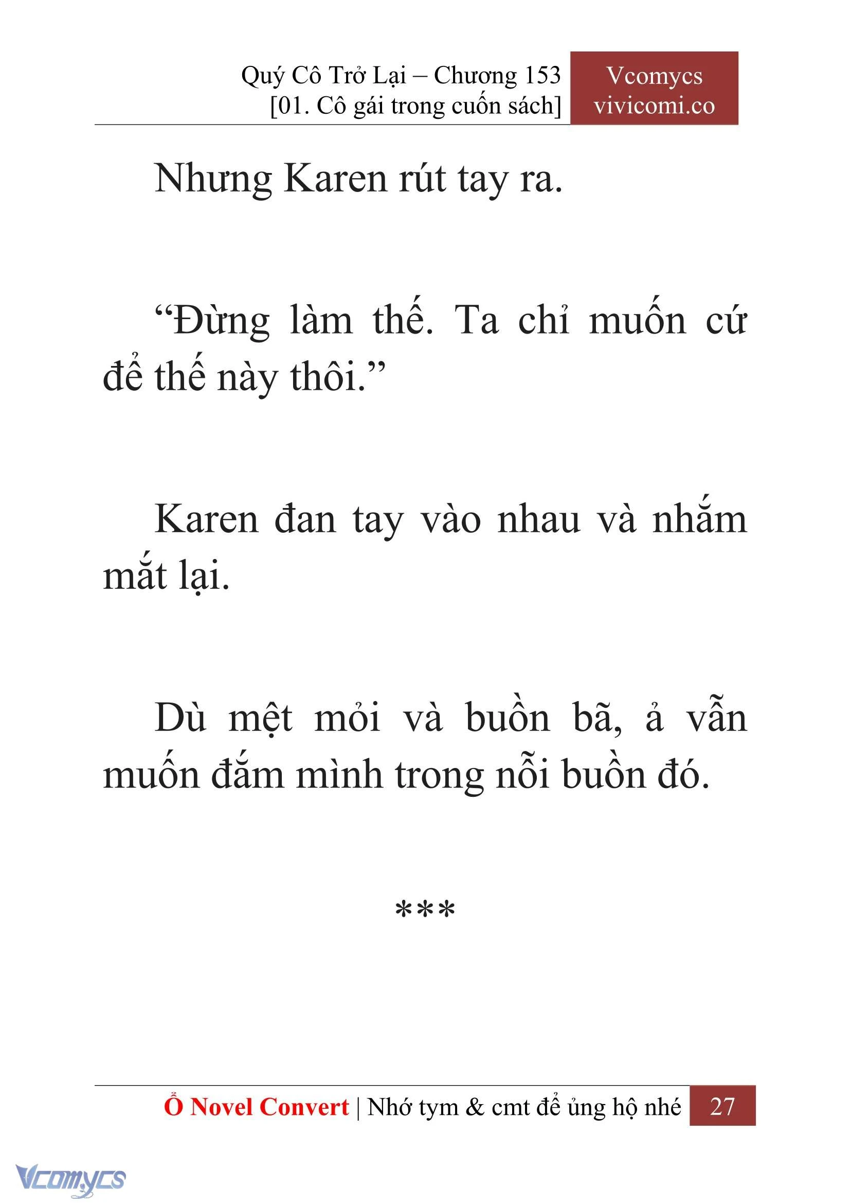 [Novel] Quý Cô Trở Lại Chapter  153 - 29