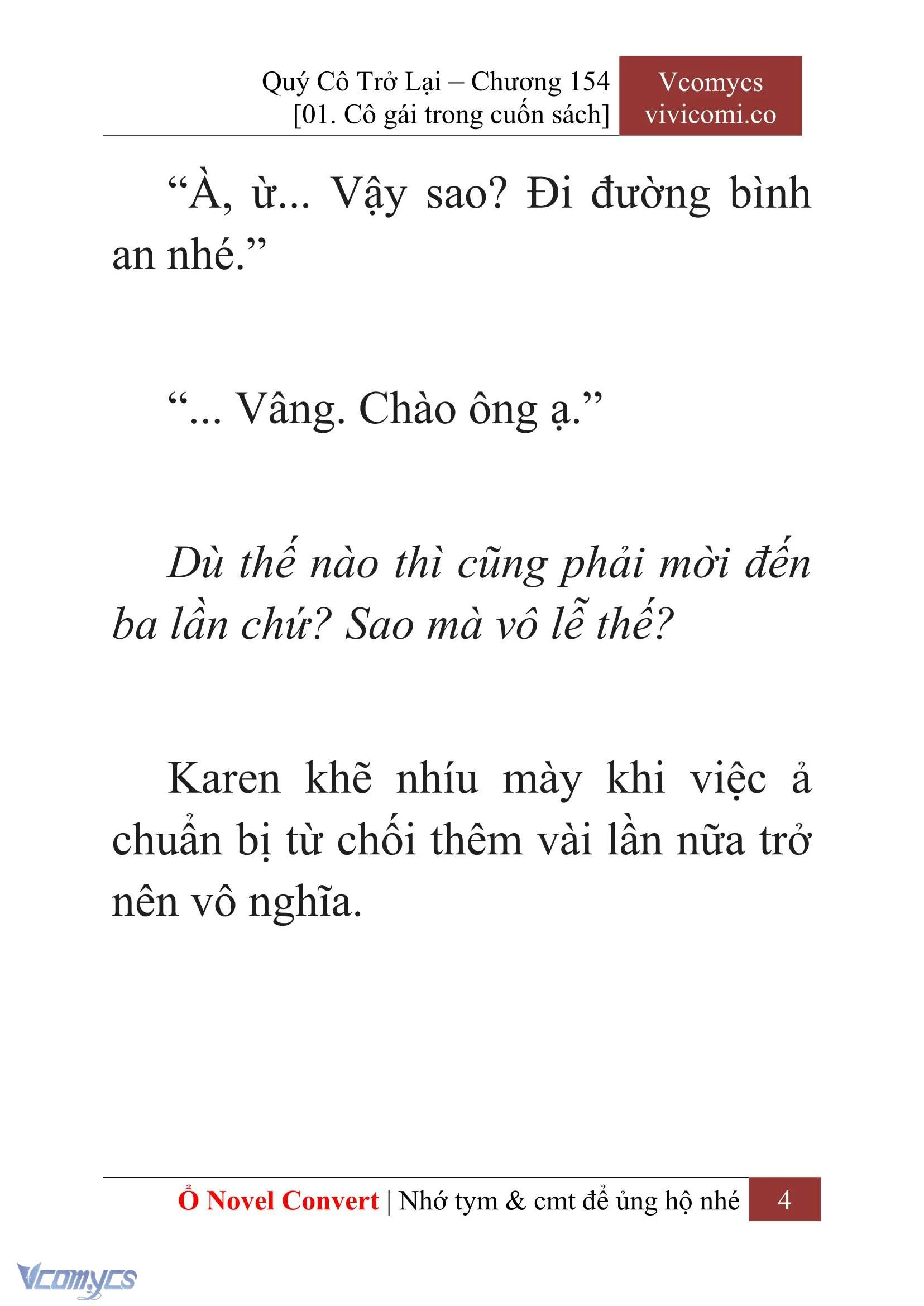 [Novel] Quý Cô Trở Lại Chapter  154 - 6