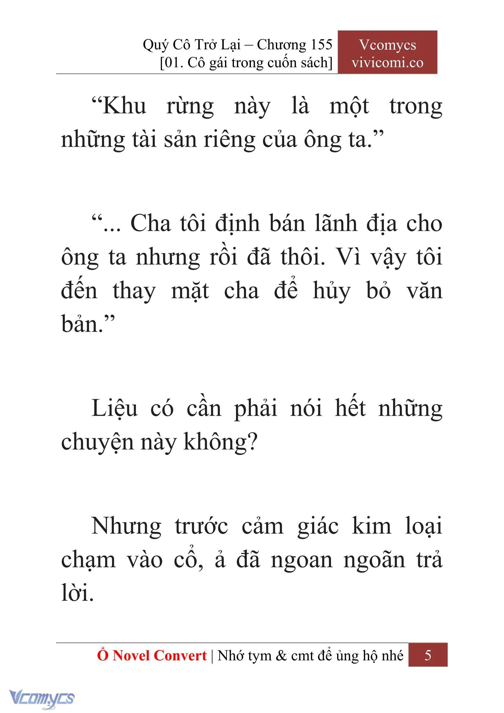 [Novel] Quý Cô Trở Lại Chapter  155 - 7