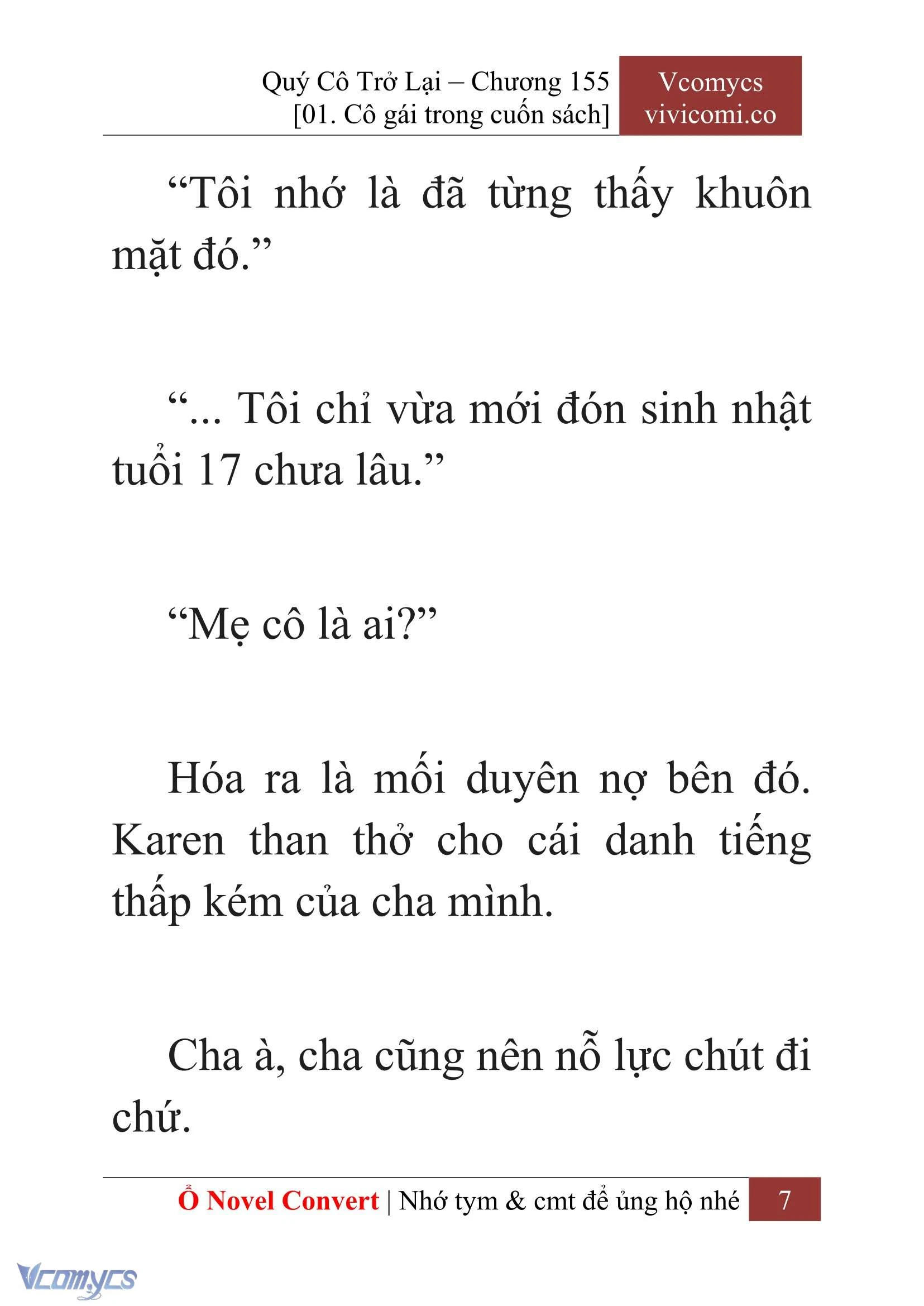 [Novel] Quý Cô Trở Lại Chapter  155 - 9