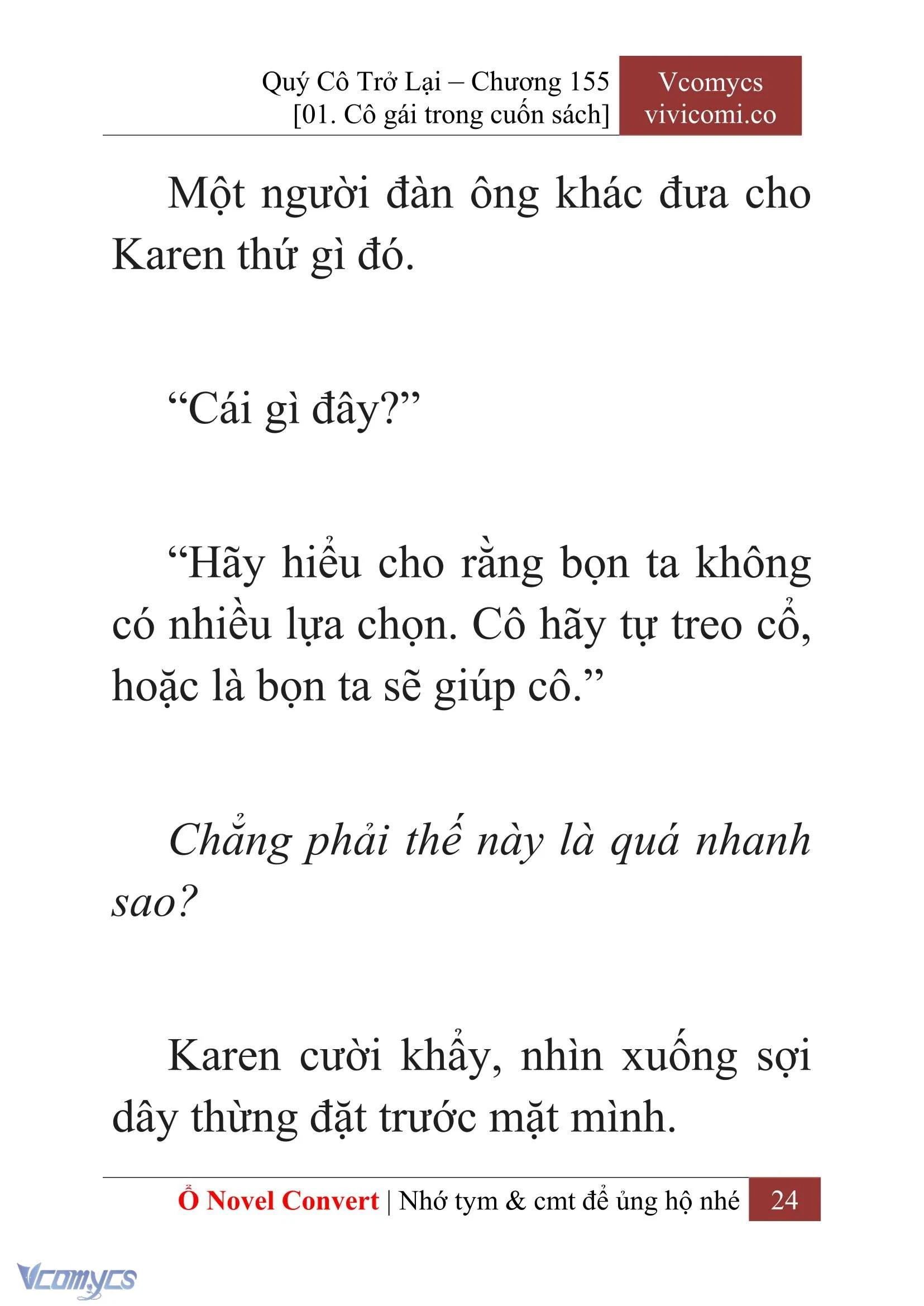 [Novel] Quý Cô Trở Lại Chapter  155 - 26