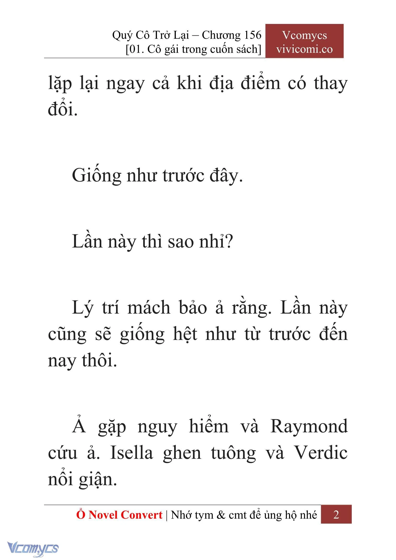 [Novel] Quý Cô Trở Lại Chapter  156 - 4