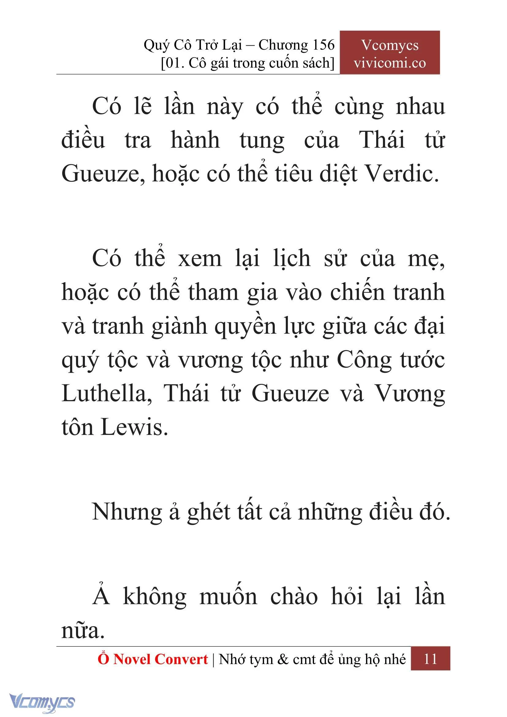 [Novel] Quý Cô Trở Lại Chapter  156 - 13