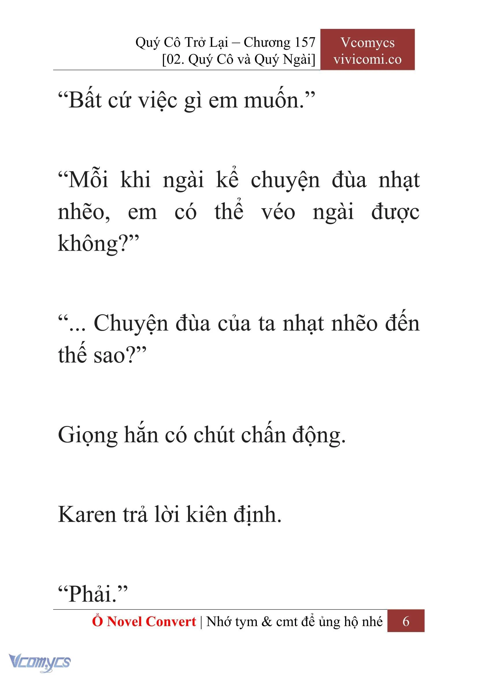 [Novel] Quý Cô Trở Lại Chapter  157 - 8