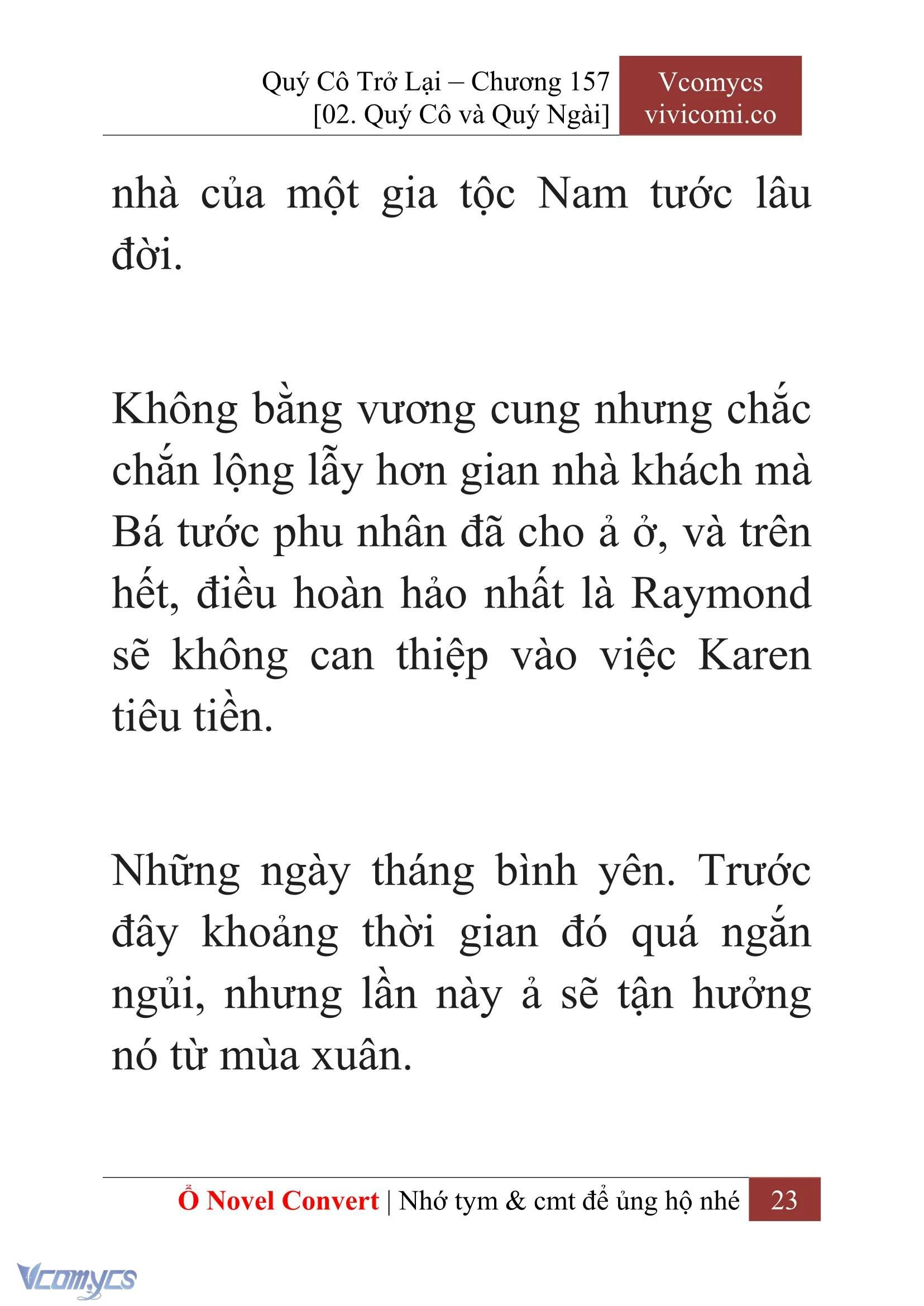[Novel] Quý Cô Trở Lại Chapter  157 - 25