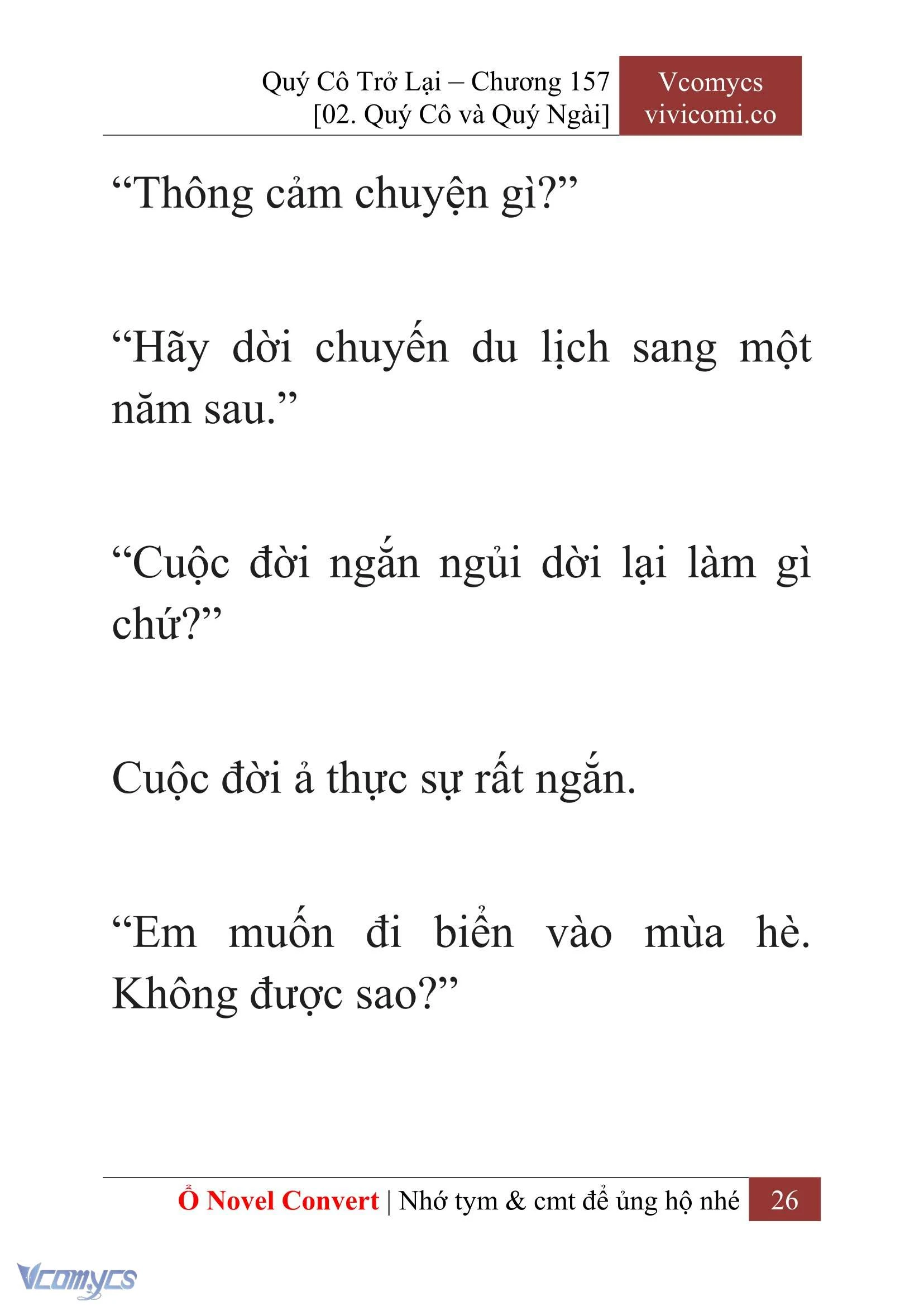 [Novel] Quý Cô Trở Lại Chapter  157 - 28