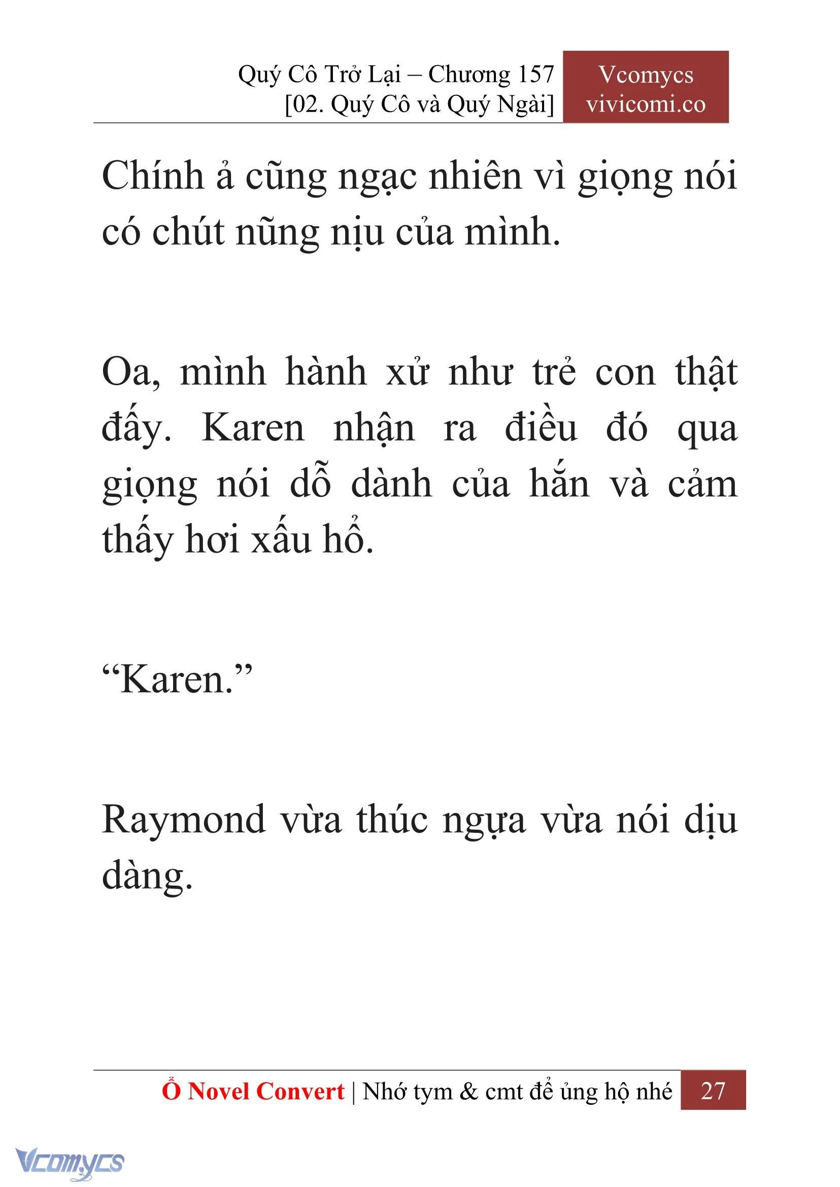 [Novel] Quý Cô Trở Lại Chapter  157 - 29
