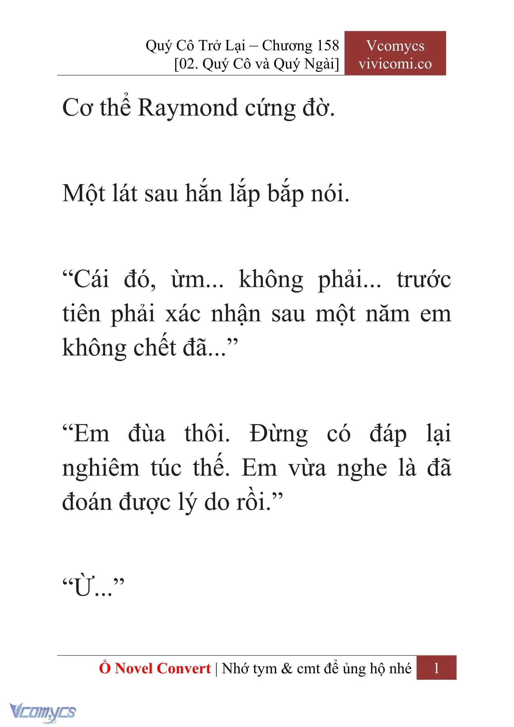 [Novel] Quý Cô Trở Lại Chapter  158 - 3