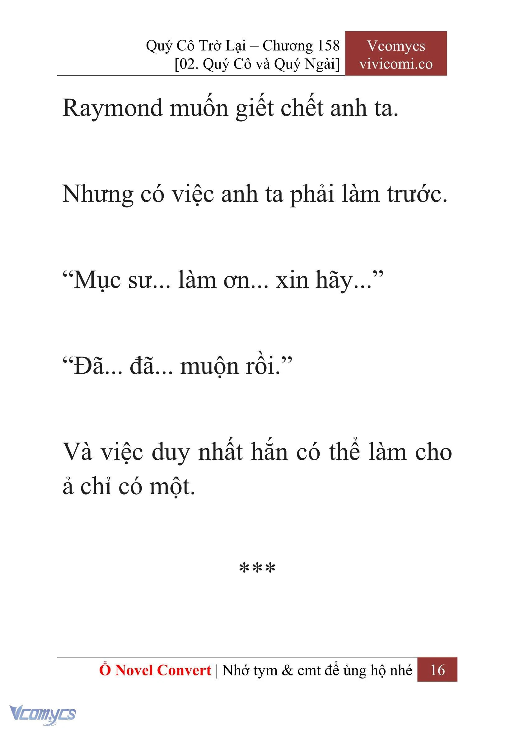 [Novel] Quý Cô Trở Lại Chapter  158 - 18
