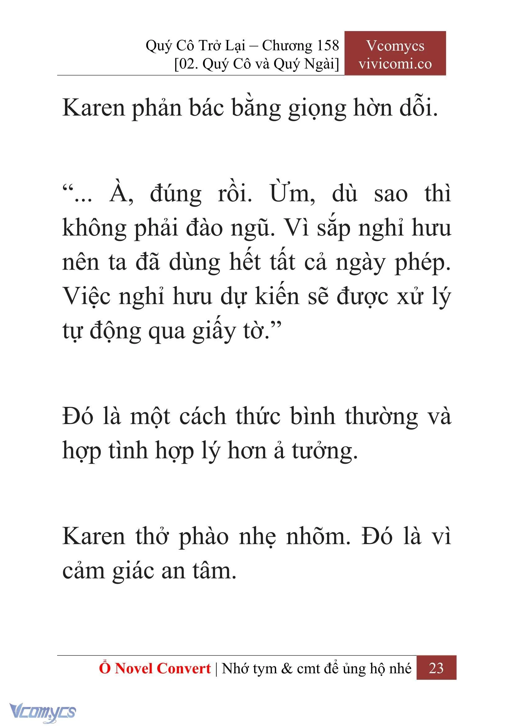 [Novel] Quý Cô Trở Lại Chapter  158 - 25