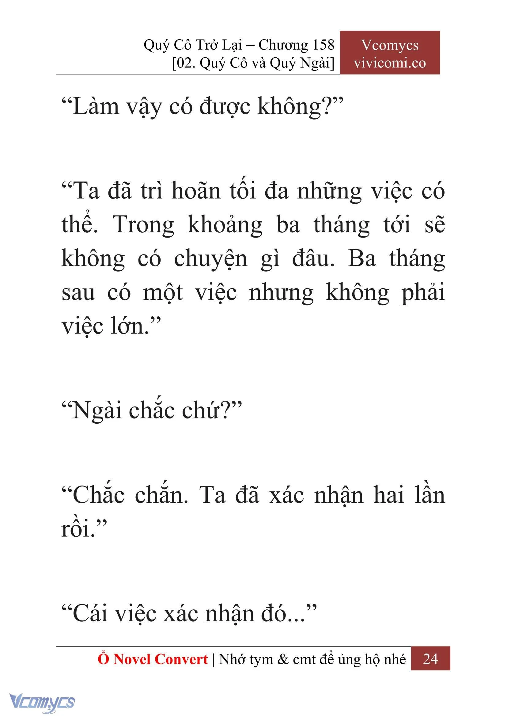 [Novel] Quý Cô Trở Lại Chapter  158 - 26