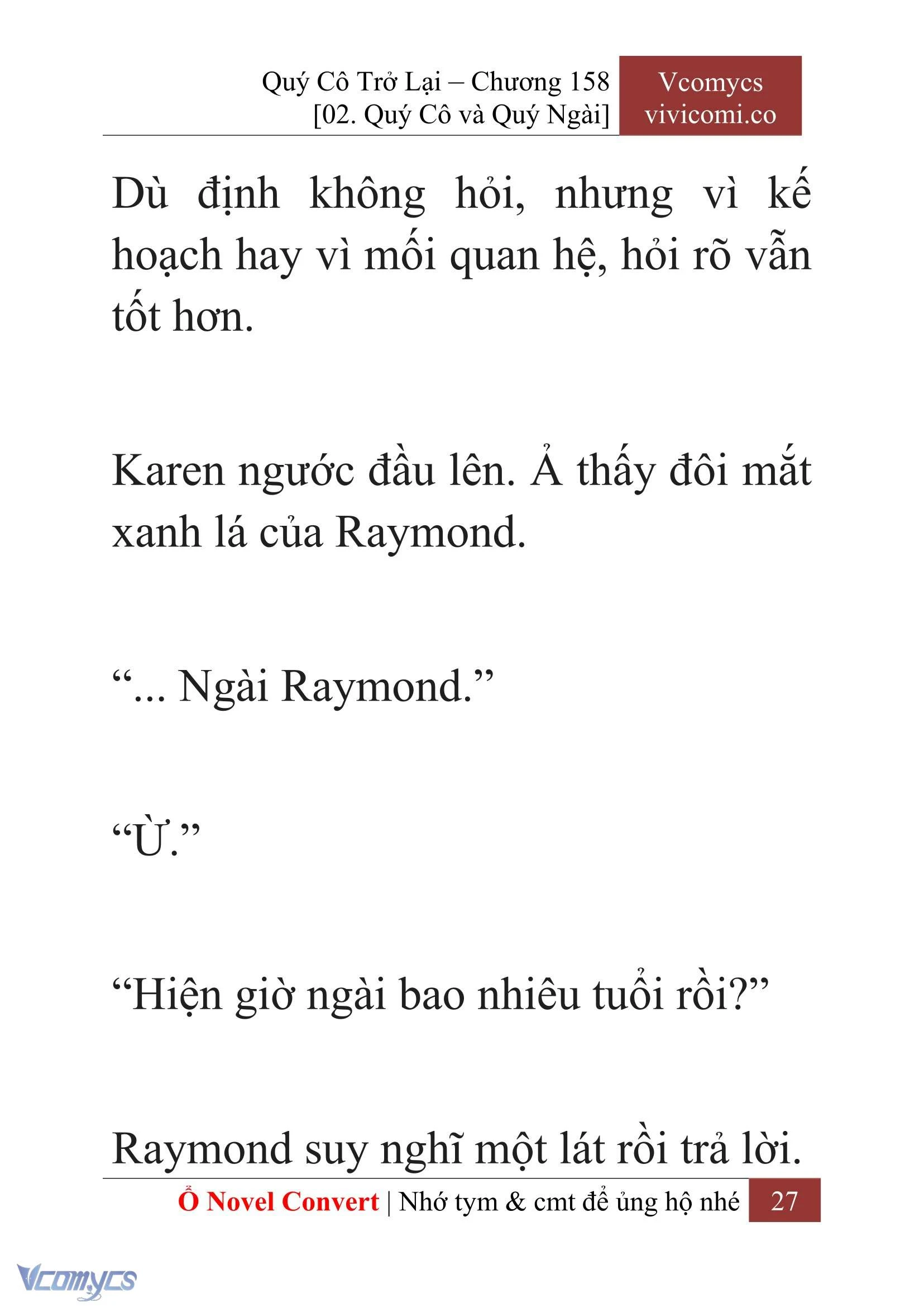 [Novel] Quý Cô Trở Lại Chapter  158 - 29