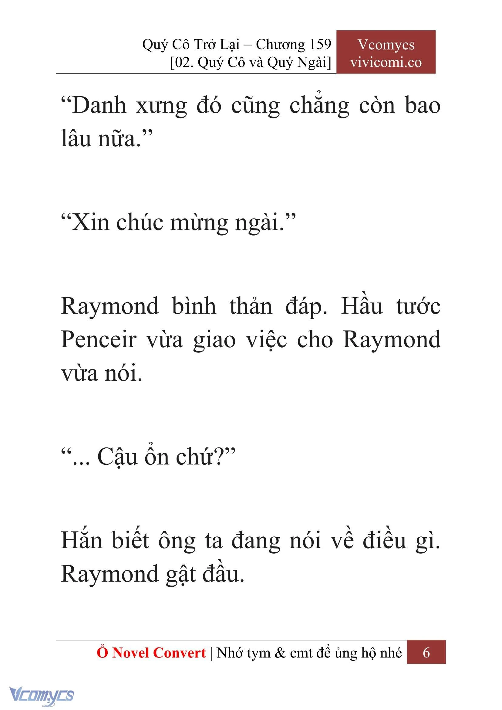 [Novel] Quý Cô Trở Lại Chapter  159 - 8