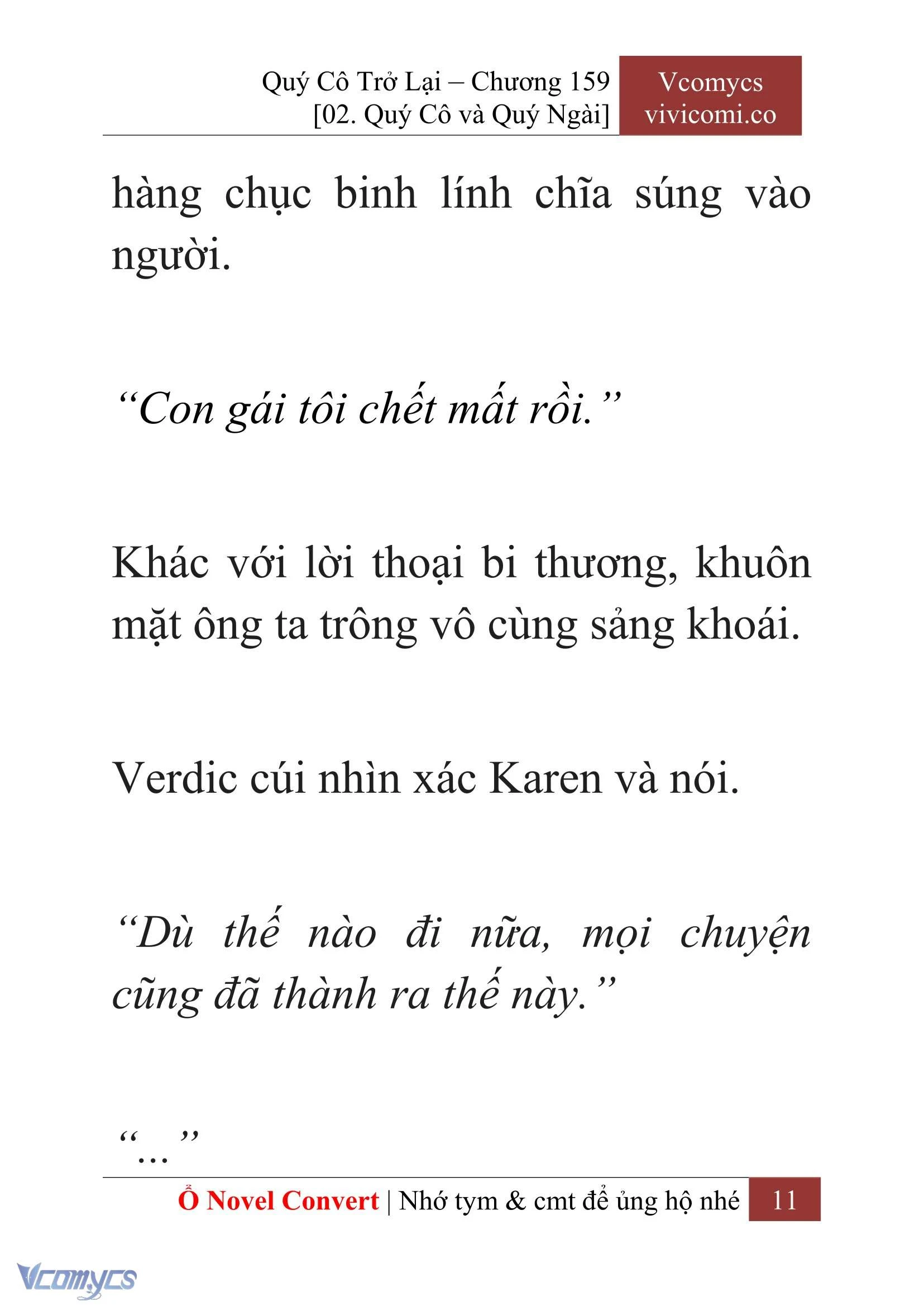 [Novel] Quý Cô Trở Lại Chapter  159 - 13