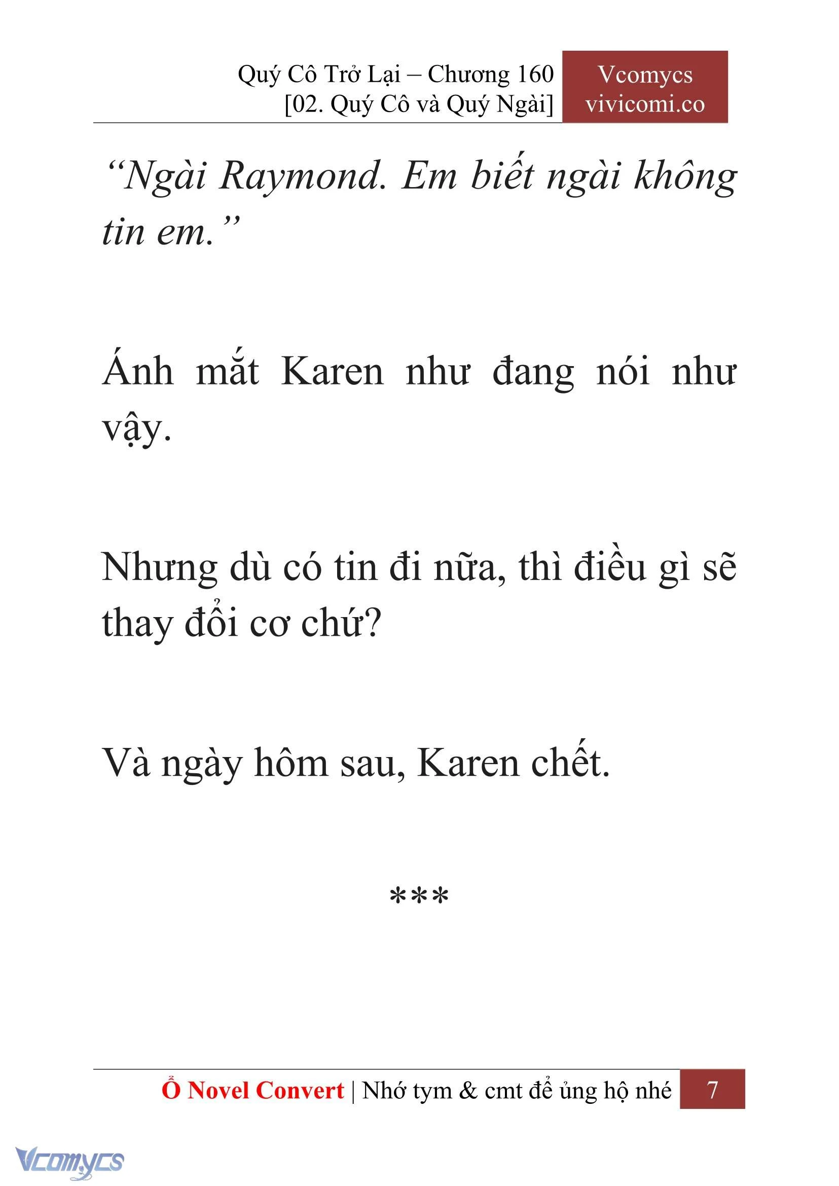 [Novel] Quý Cô Trở Lại Chapter  160 - 9